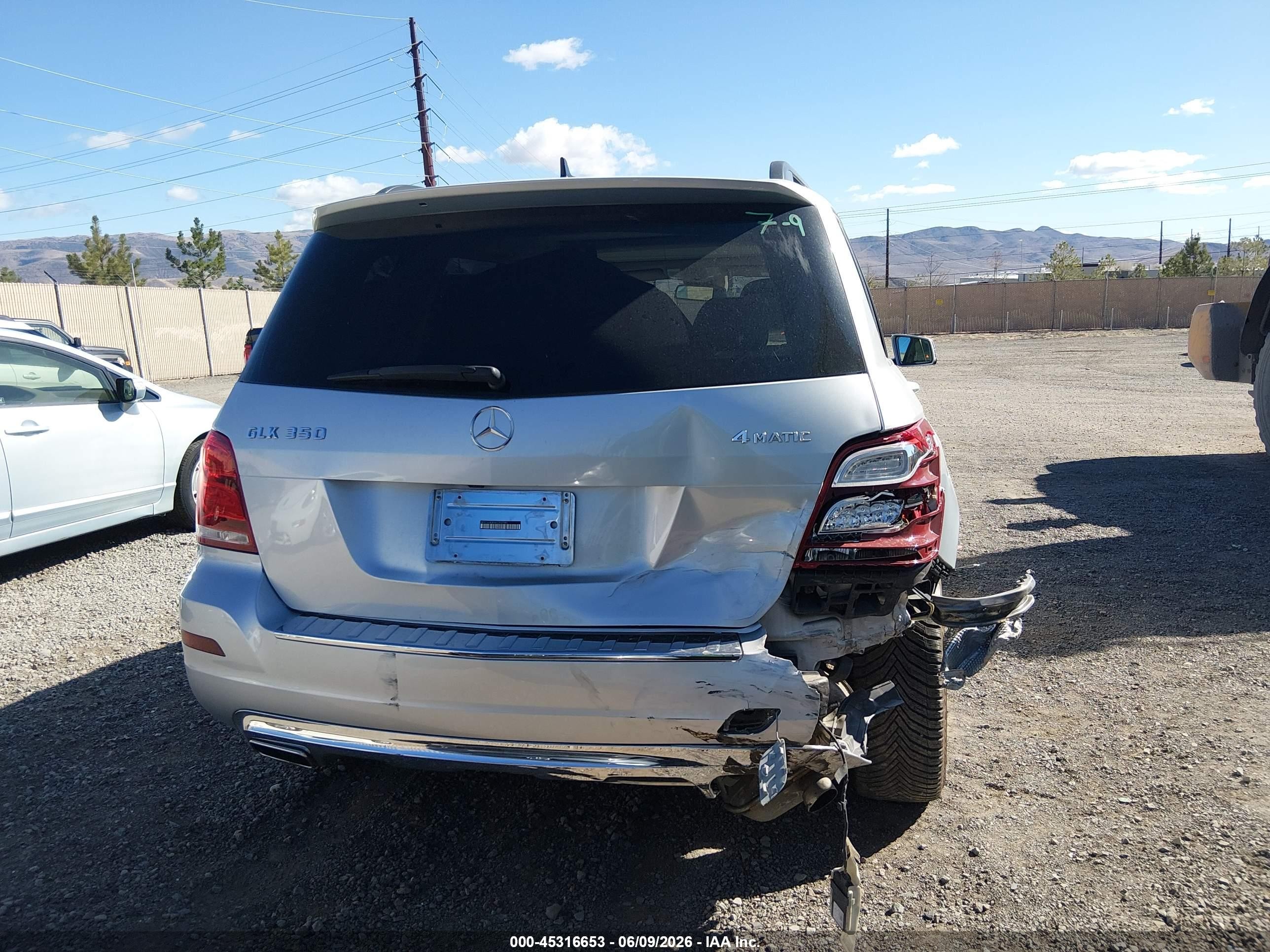 2014 Mercedes-benz Glk 350 4matic Silver vin: WDCGG8JB5EG302580