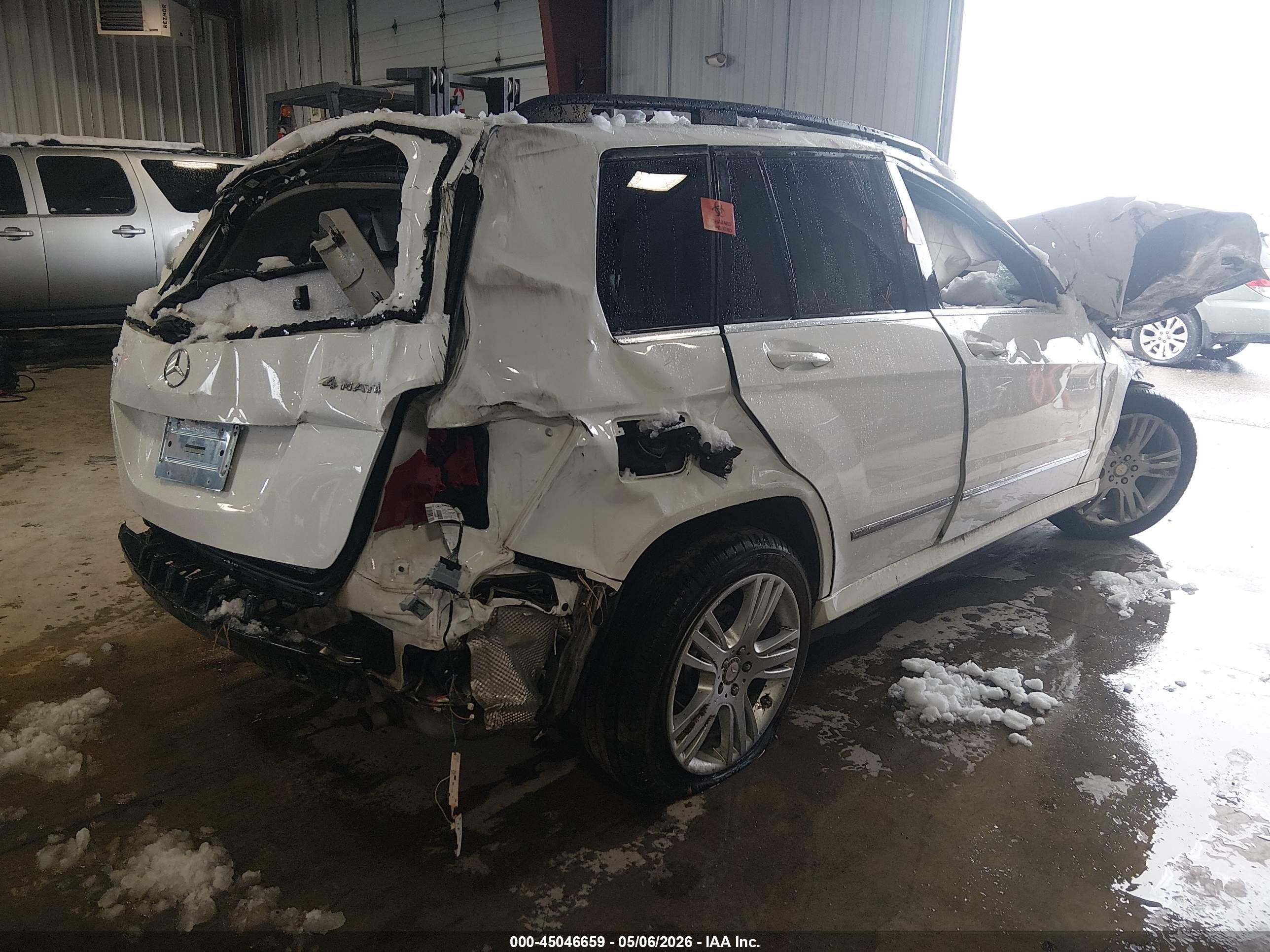 2014 Mercedes-benz Glk 350 4matic Белый vin: WDCGG8JB5EG309724