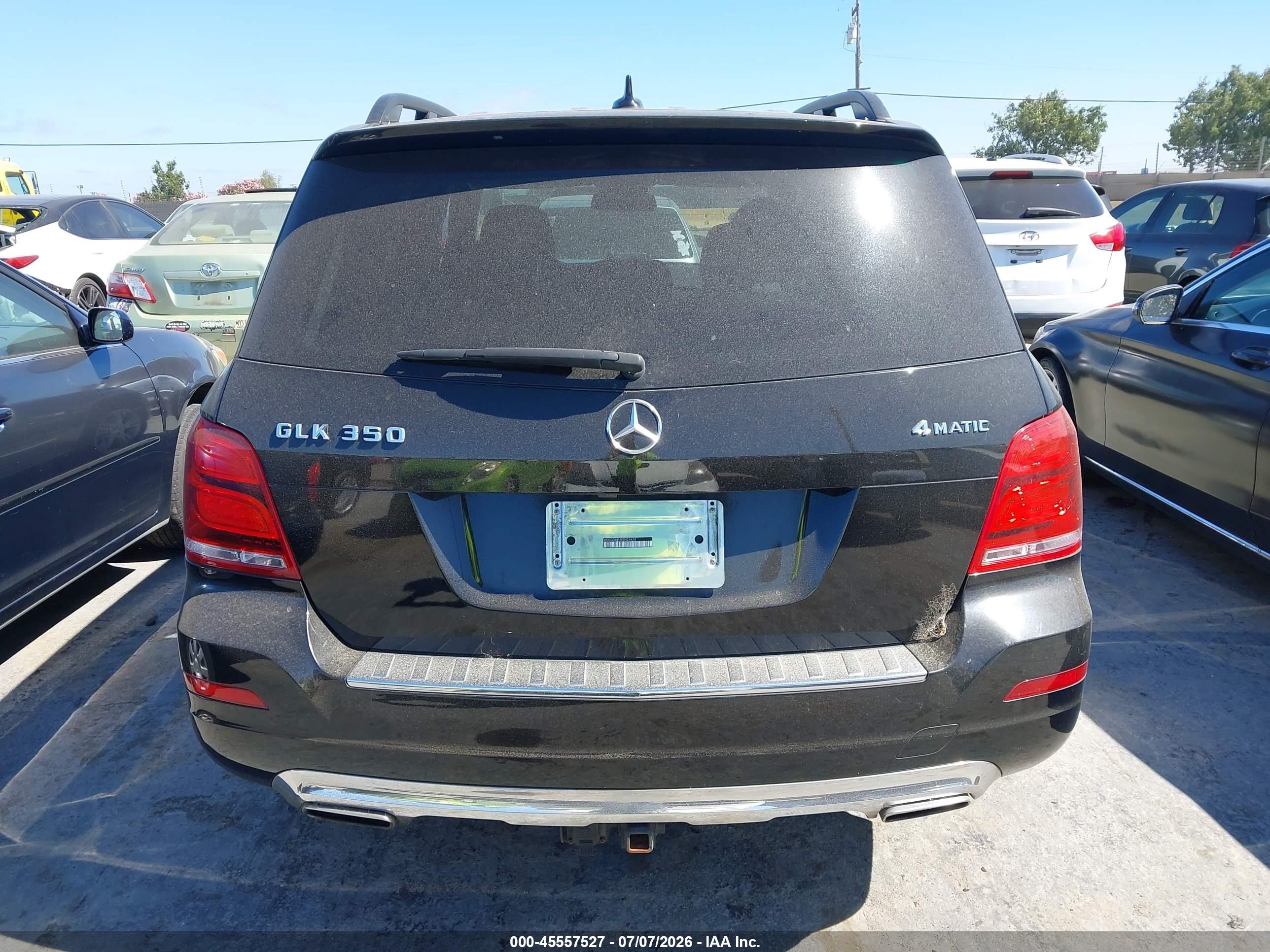 2015 Mercedes-benz Glk 350 4matic Black vin: WDCGG8JB5FG424678