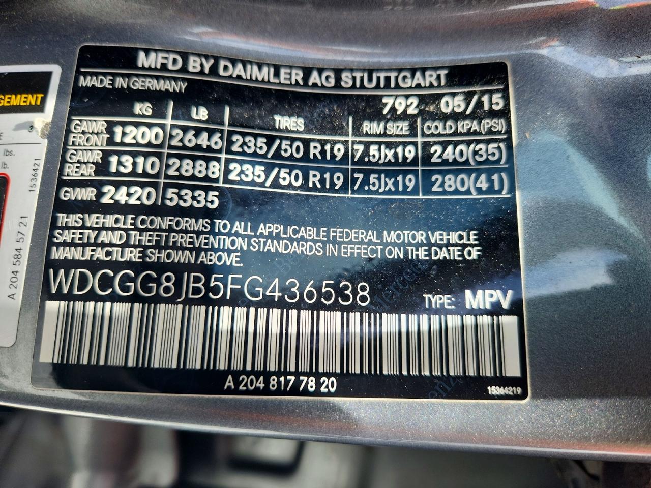 2015 Mercedes-benz Glk 350 4matic Silver vin: WDCGG8JB5FG436538