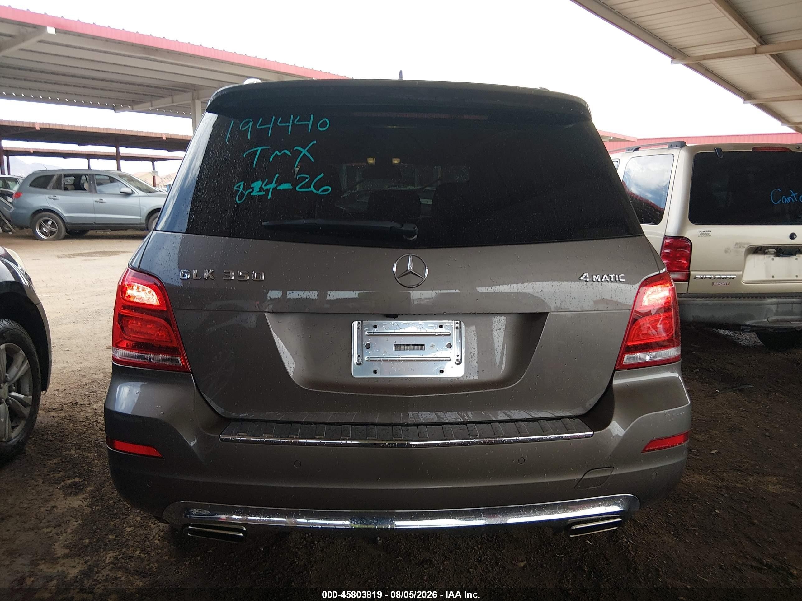 2014 Mercedes-benz Glk 350 4matic Gray vin: WDCGG8JB6EG194440