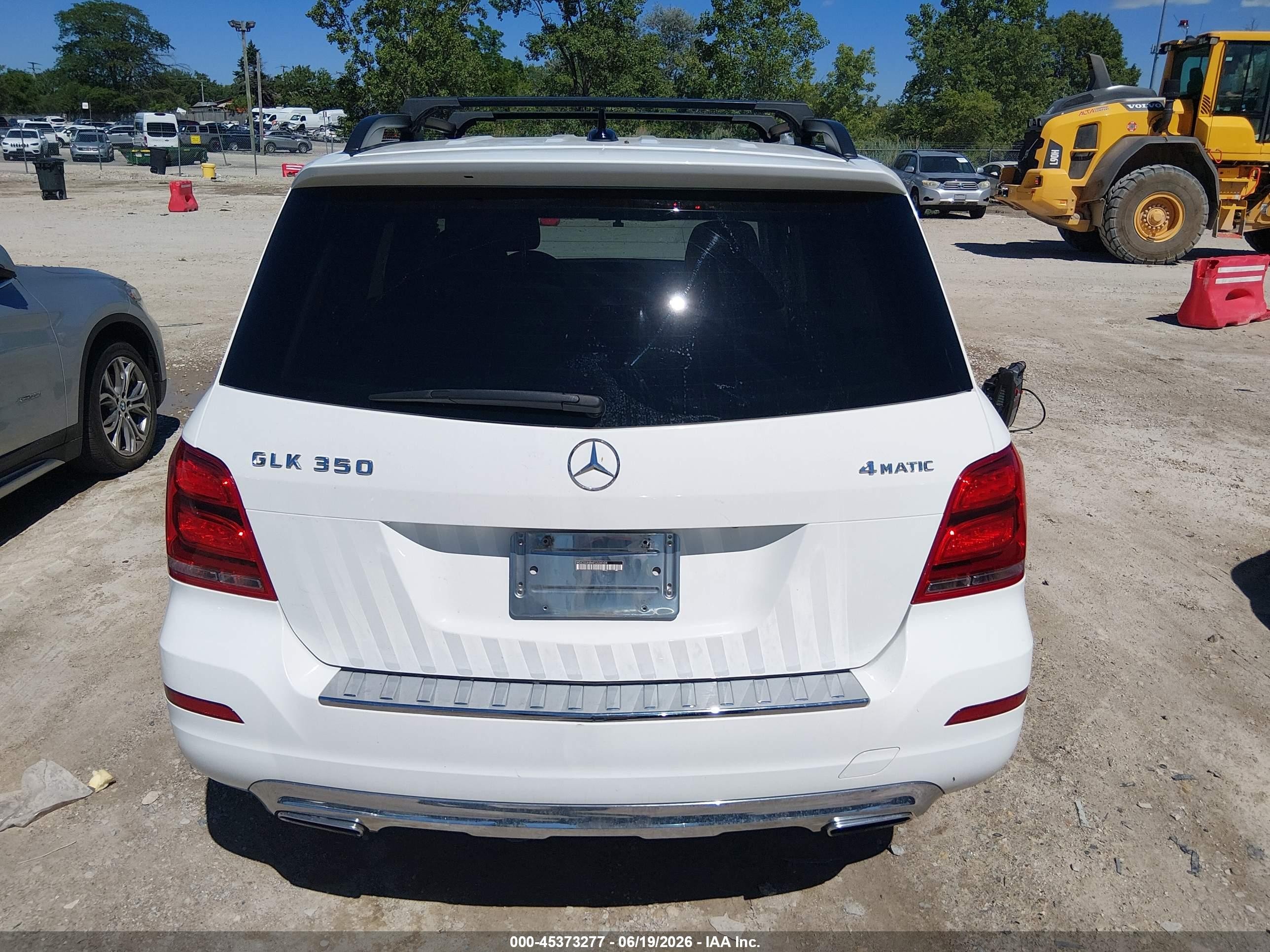 2014 Mercedes-benz Glk 350 4matic White vin: WDCGG8JB6EG334504