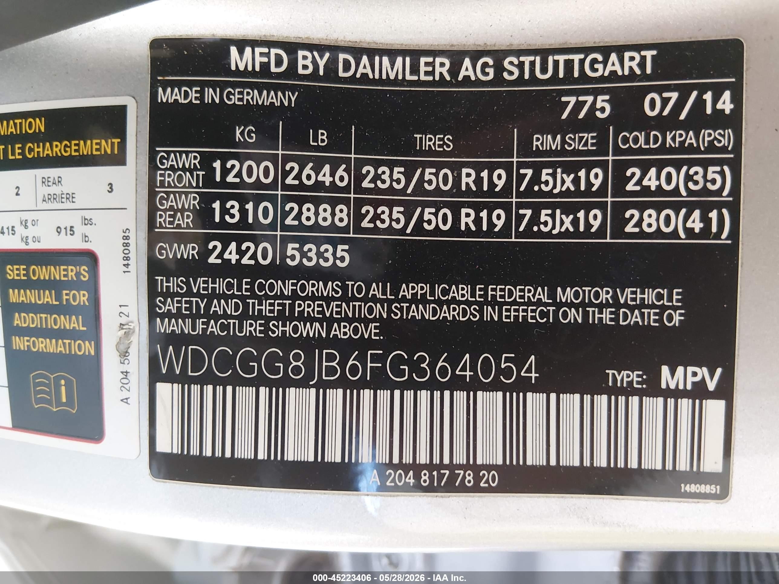 2015 Mercedes-benz Glk 350 4matic Серебряный vin: WDCGG8JB6FG364054