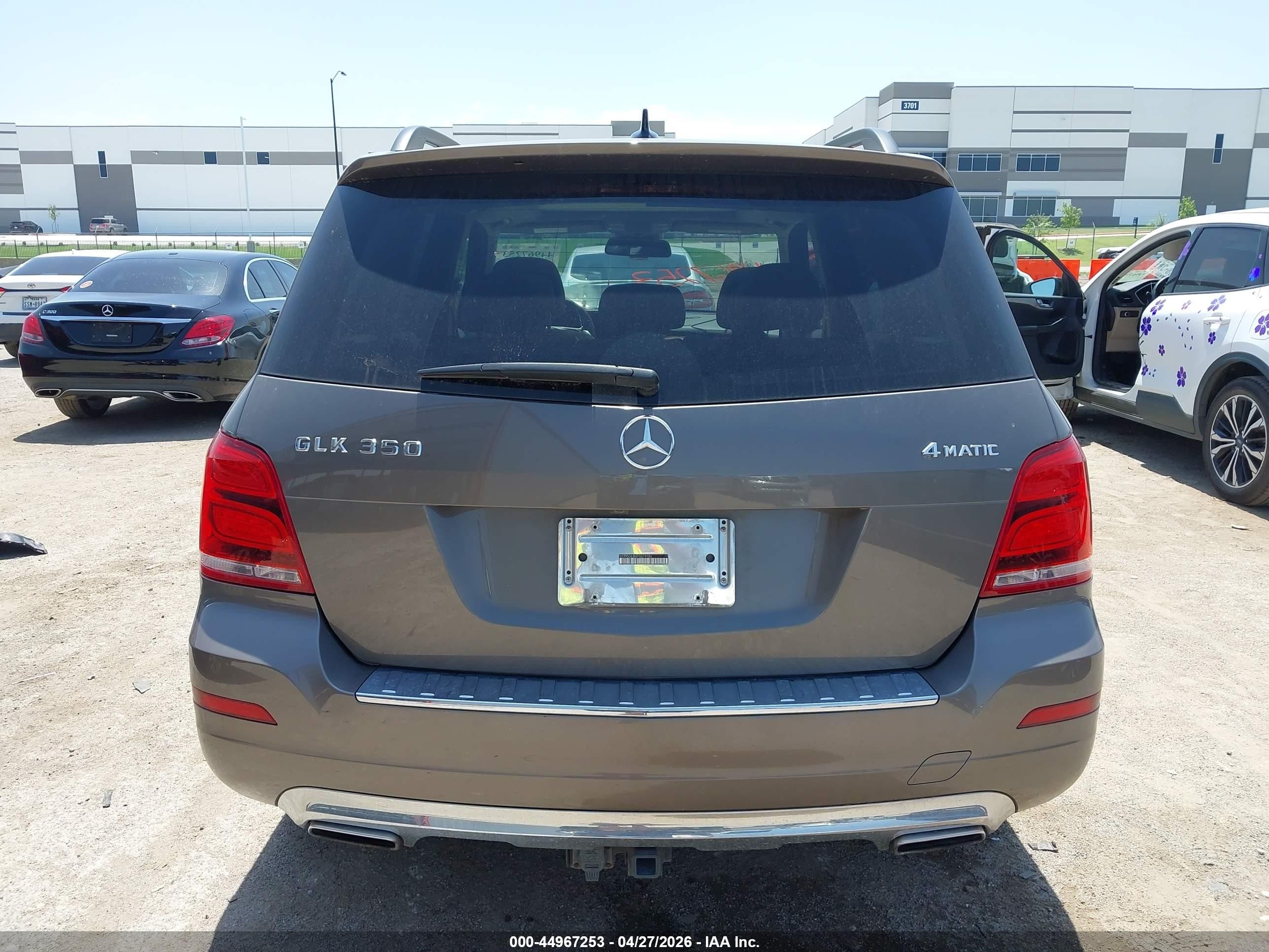 2015 Mercedes-benz Glk 350 4matic Gray vin: WDCGG8JB6FG374986