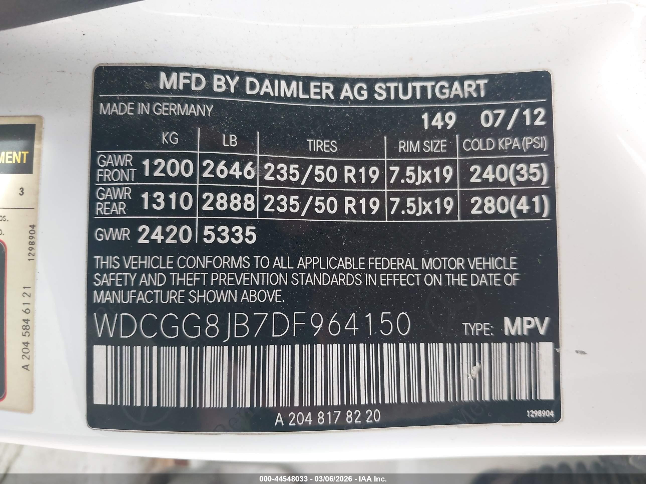 2013 Mercedes-benz Glk 350 4matic White vin: WDCGG8JB7DF964150