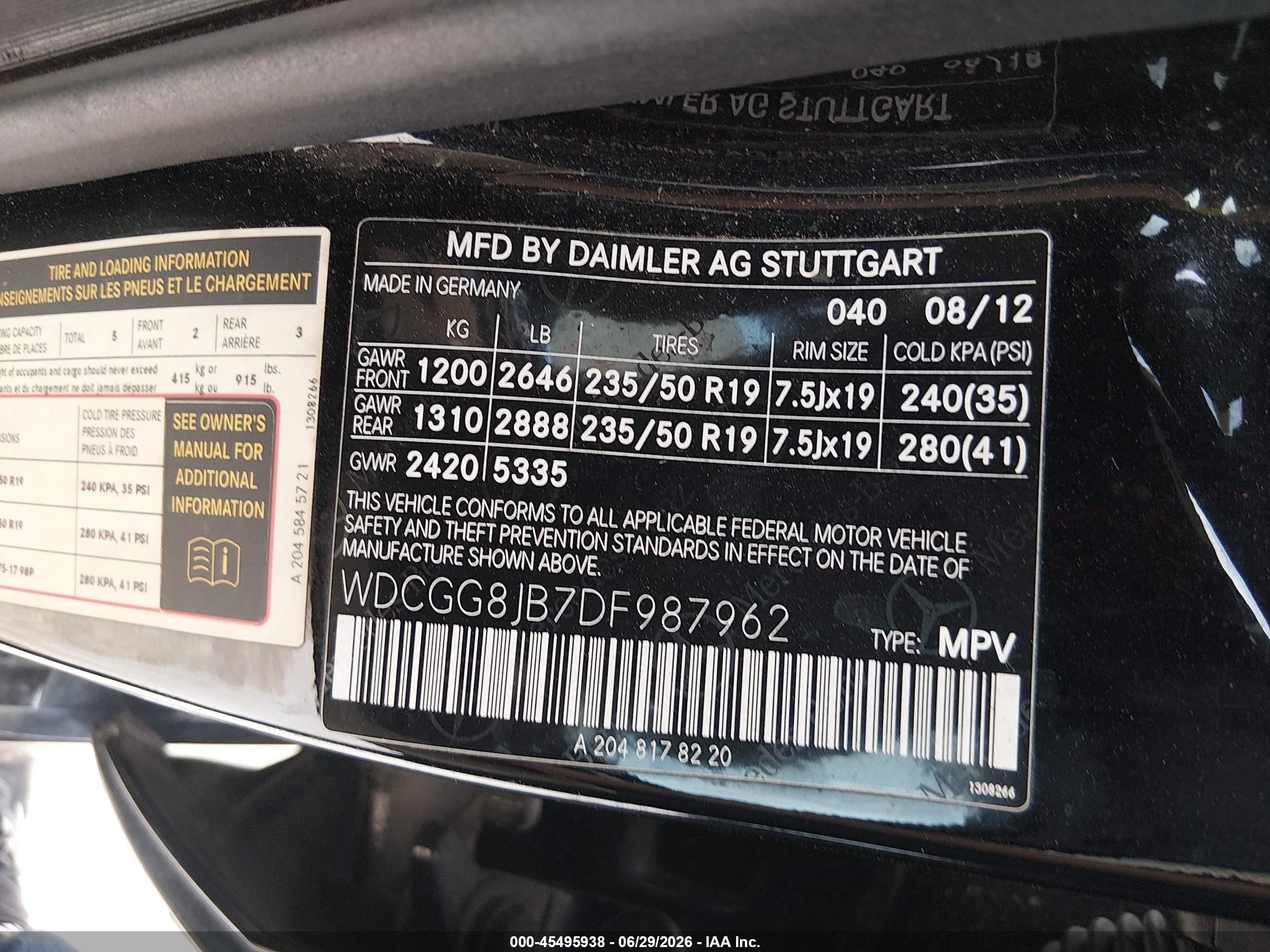 2013 Mercedes-benz Glk 350 4matic Black vin: WDCGG8JB7DF987962