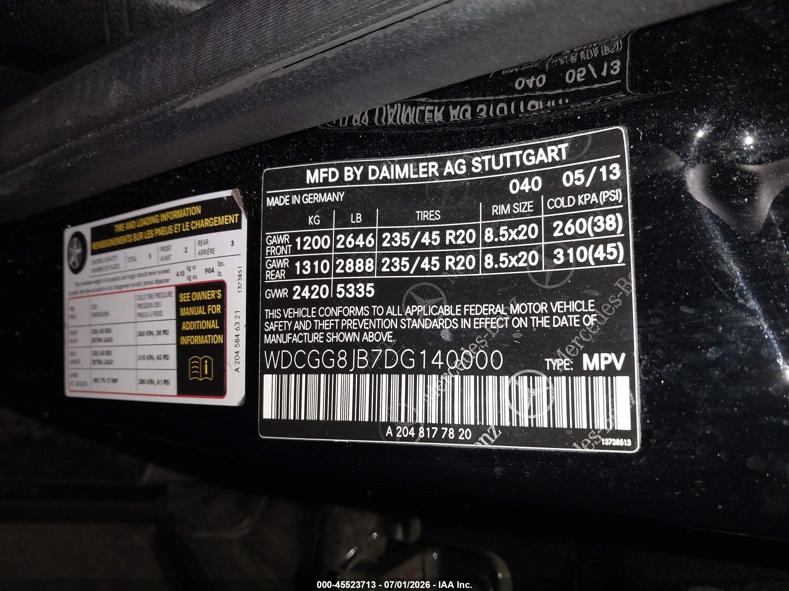 2013 Mercedes-benz Glk 350 4matic Черный vin: WDCGG8JB7DG140000
