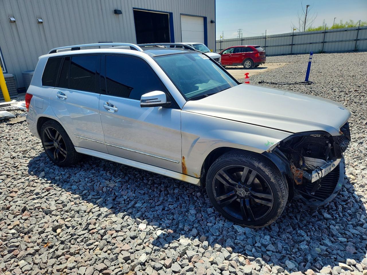 2014 Mercedes-benz Glk 350 4matic Silver vin: WDCGG8JB7EG166937