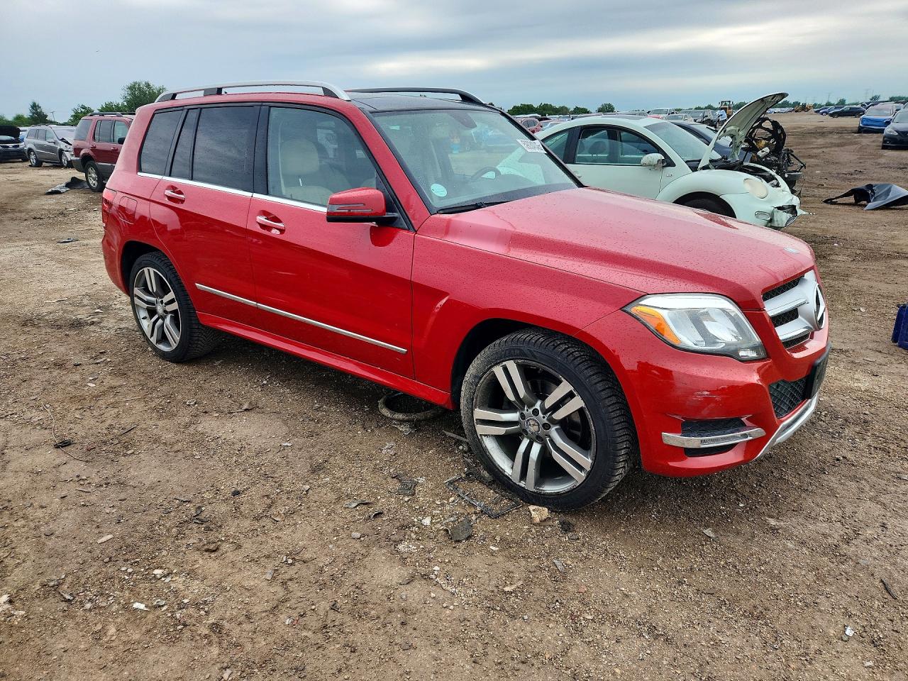 2014 Mercedes-benz Glk 350 4matic Red vin: WDCGG8JB7EG284874
