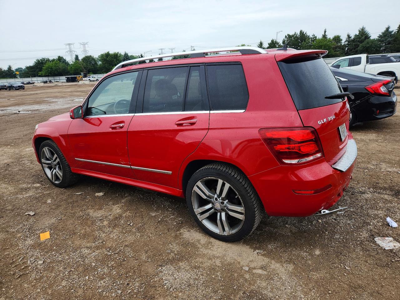 2014 Mercedes-benz Glk 350 4matic Red vin: WDCGG8JB7EG284874