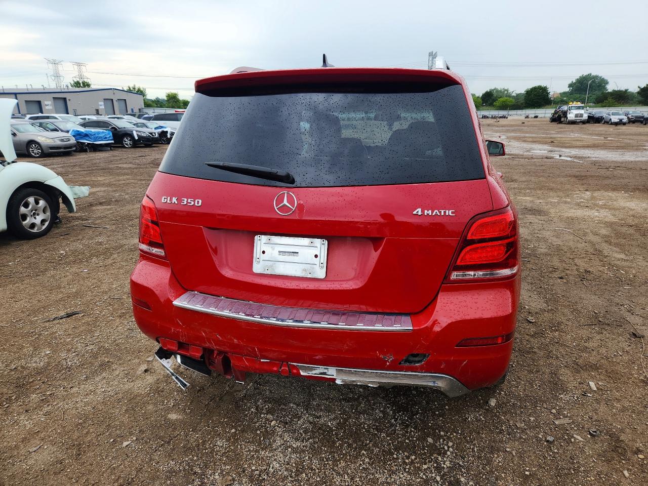 2014 Mercedes-benz Glk 350 4matic Red vin: WDCGG8JB7EG284874