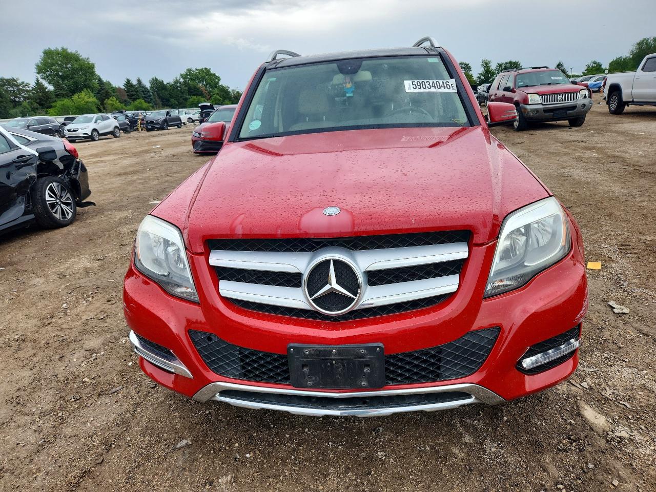 2014 Mercedes-benz Glk 350 4matic Red vin: WDCGG8JB7EG284874