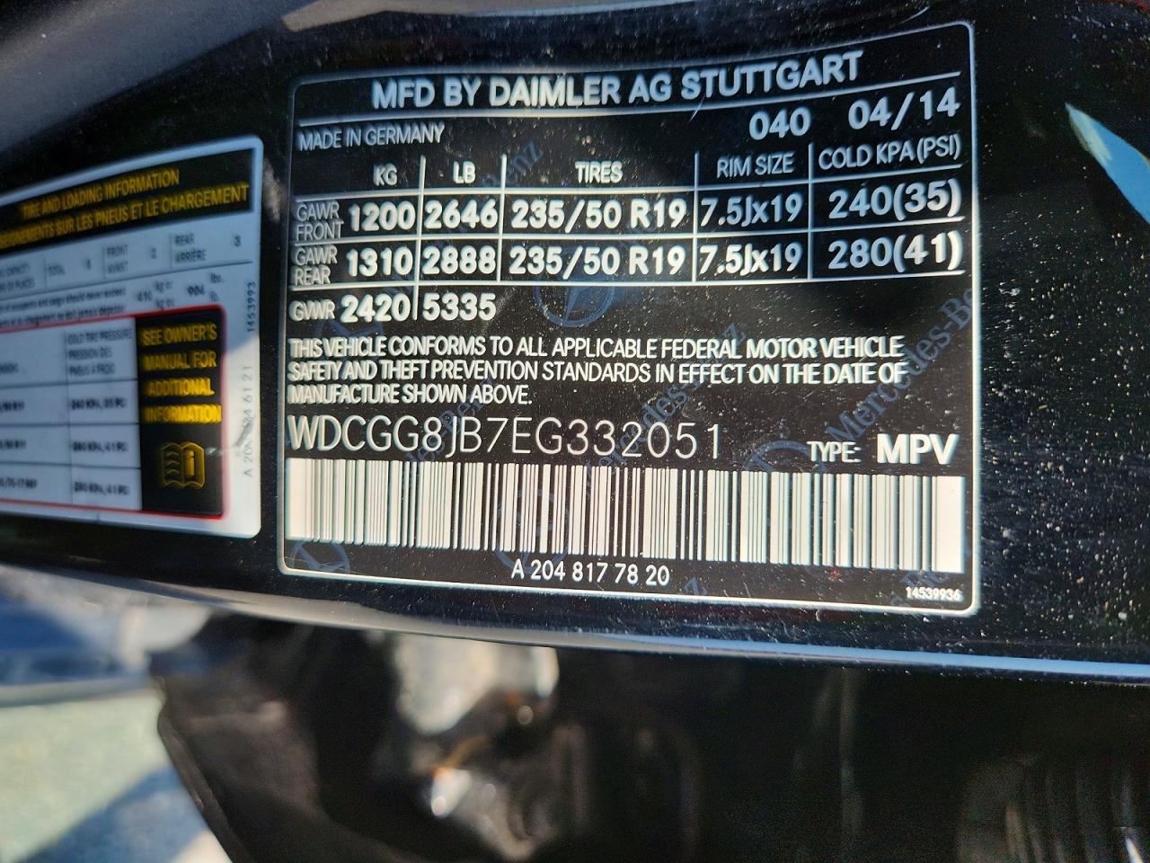 2014 Mercedes-benz Glk 350 4matic Black vin: WDCGG8JB7EG332051