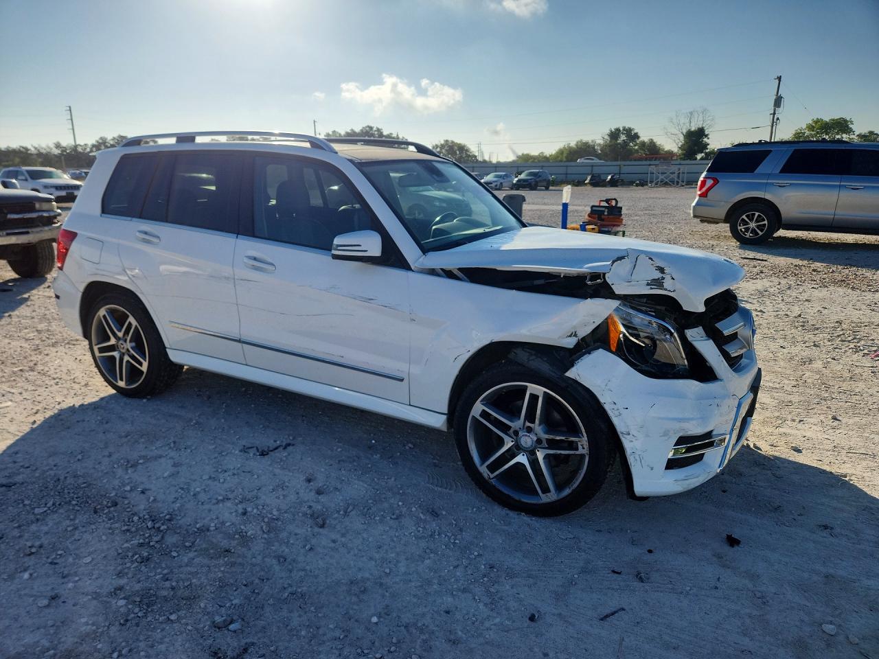 2014 Mercedes-benz Glk 350 4matic White vin: WDCGG8JB7EG336472