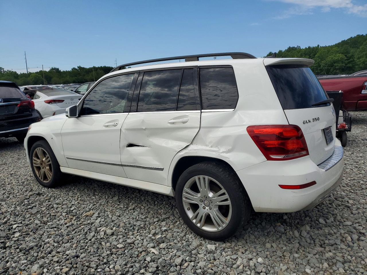 2015 Mercedes-benz Glk 350 4matic White vin: WDCGG8JB7FG364824