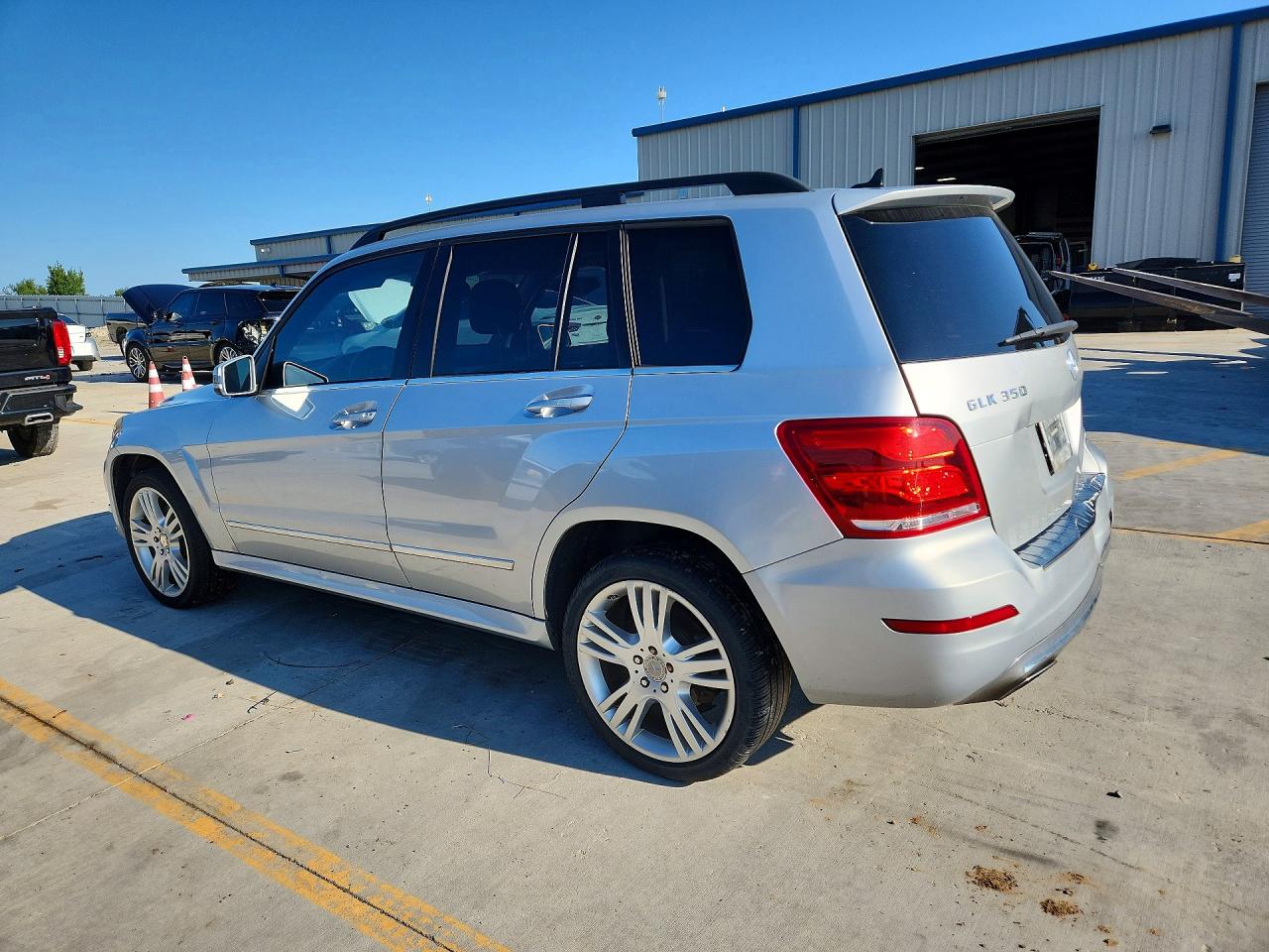 2014 Mercedes-benz Glk 350 4matic Silver vin: WDCGG8JB8EG284236