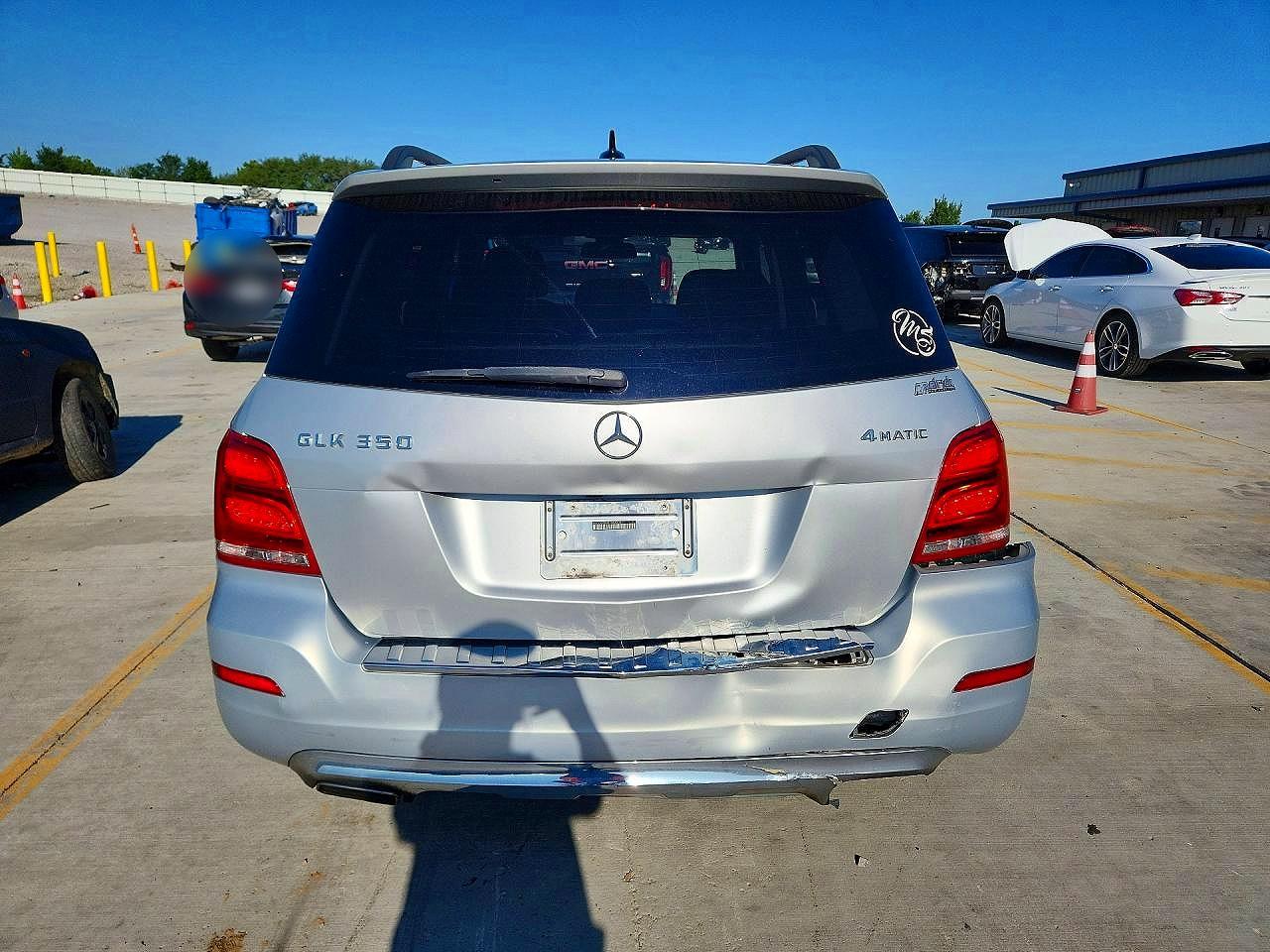 2014 Mercedes-benz Glk 350 4matic Silver vin: WDCGG8JB8EG284236