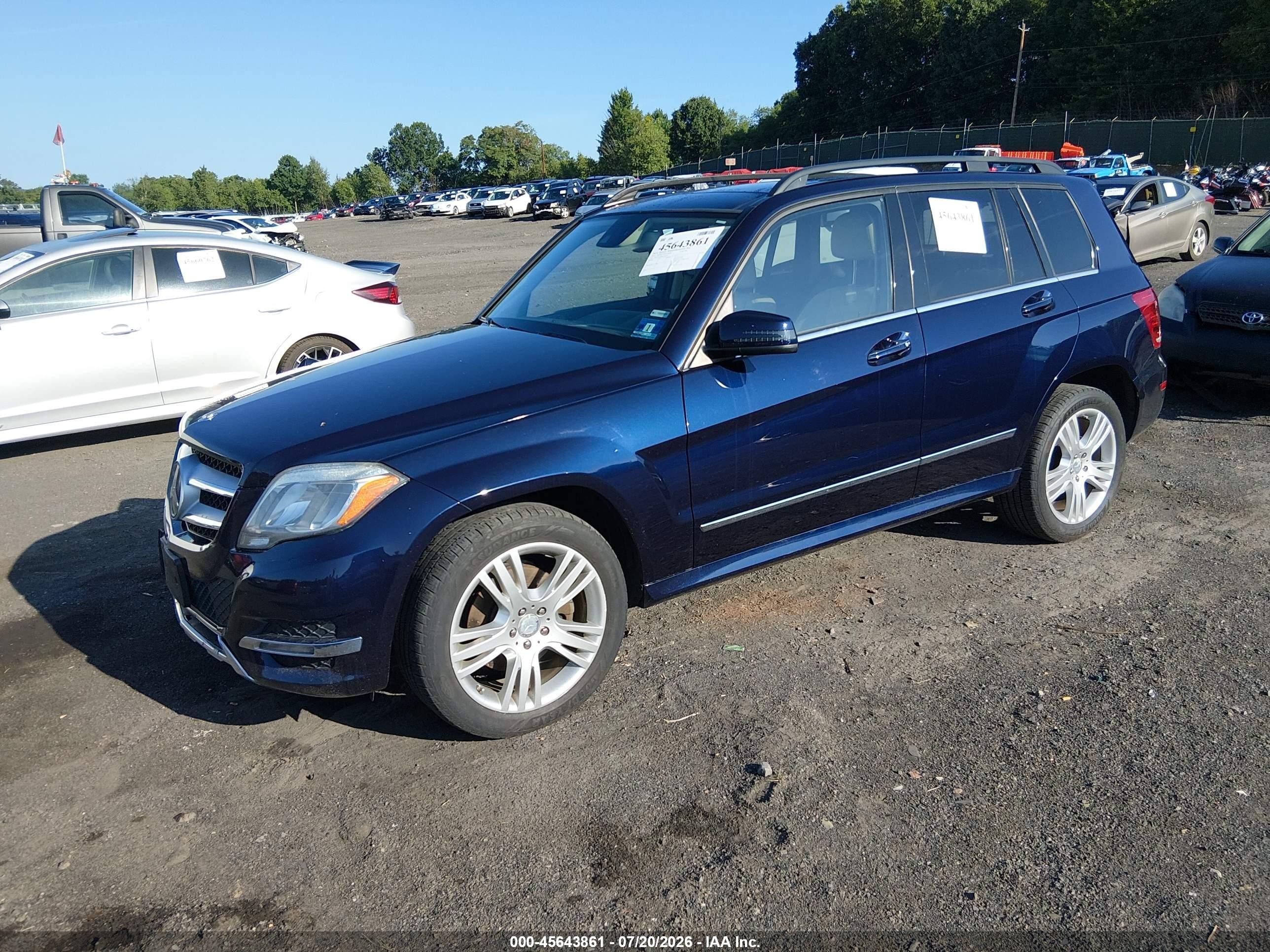 2015 Mercedes-benz Glk 350 4matic Dark Blue vin: WDCGG8JB8FG360975