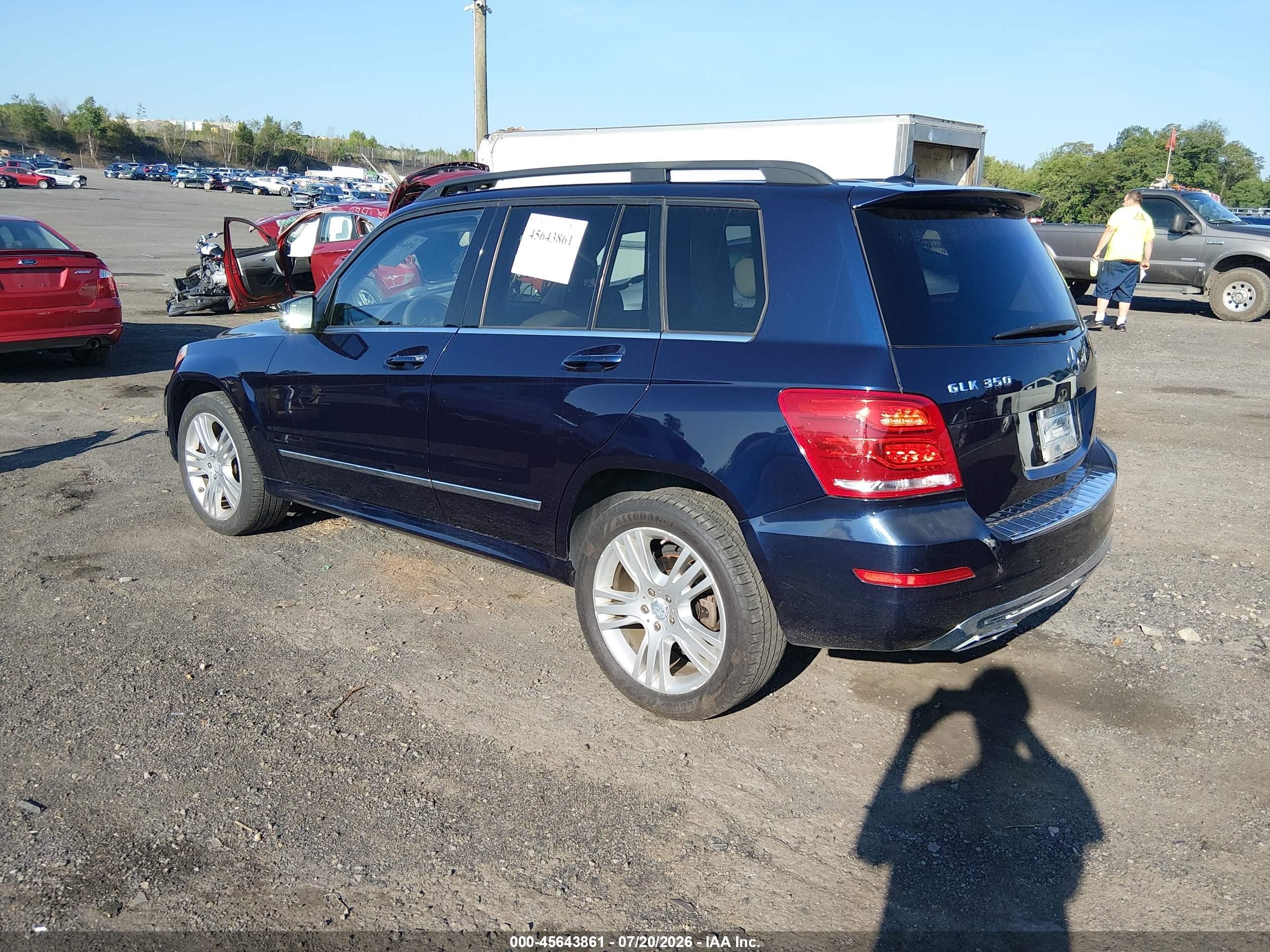 2015 Mercedes-benz Glk 350 4matic Dark Blue vin: WDCGG8JB8FG360975