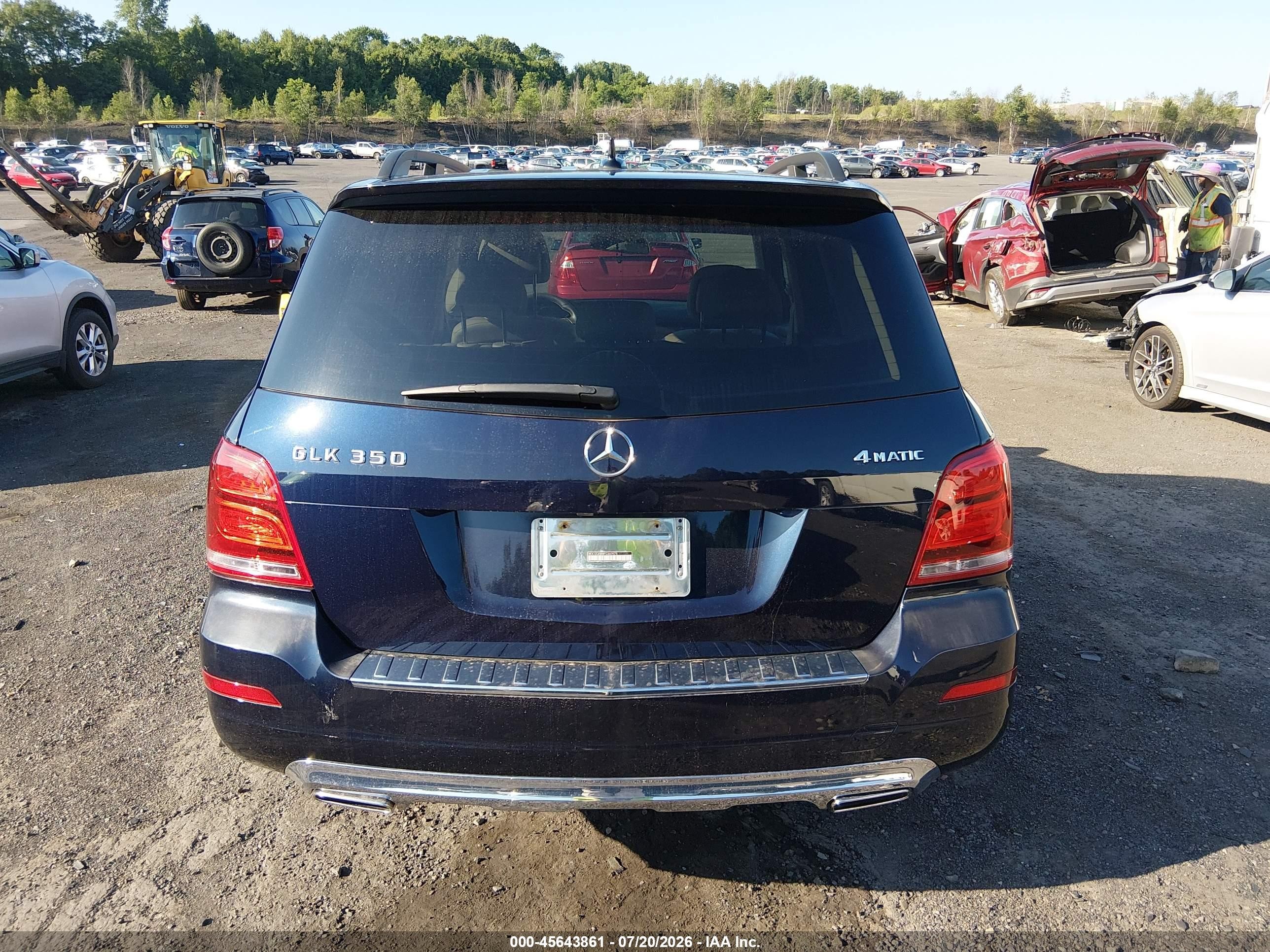 2015 Mercedes-benz Glk 350 4matic Dark Blue vin: WDCGG8JB8FG360975