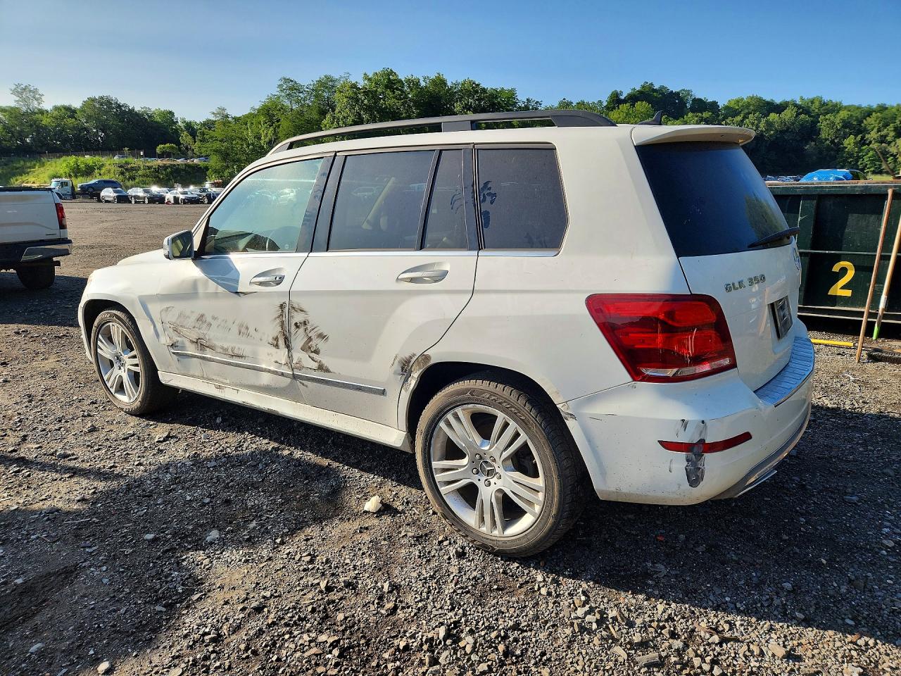 2015 Mercedes-benz Glk 350 4matic Белый vin: WDCGG8JB8FG409141