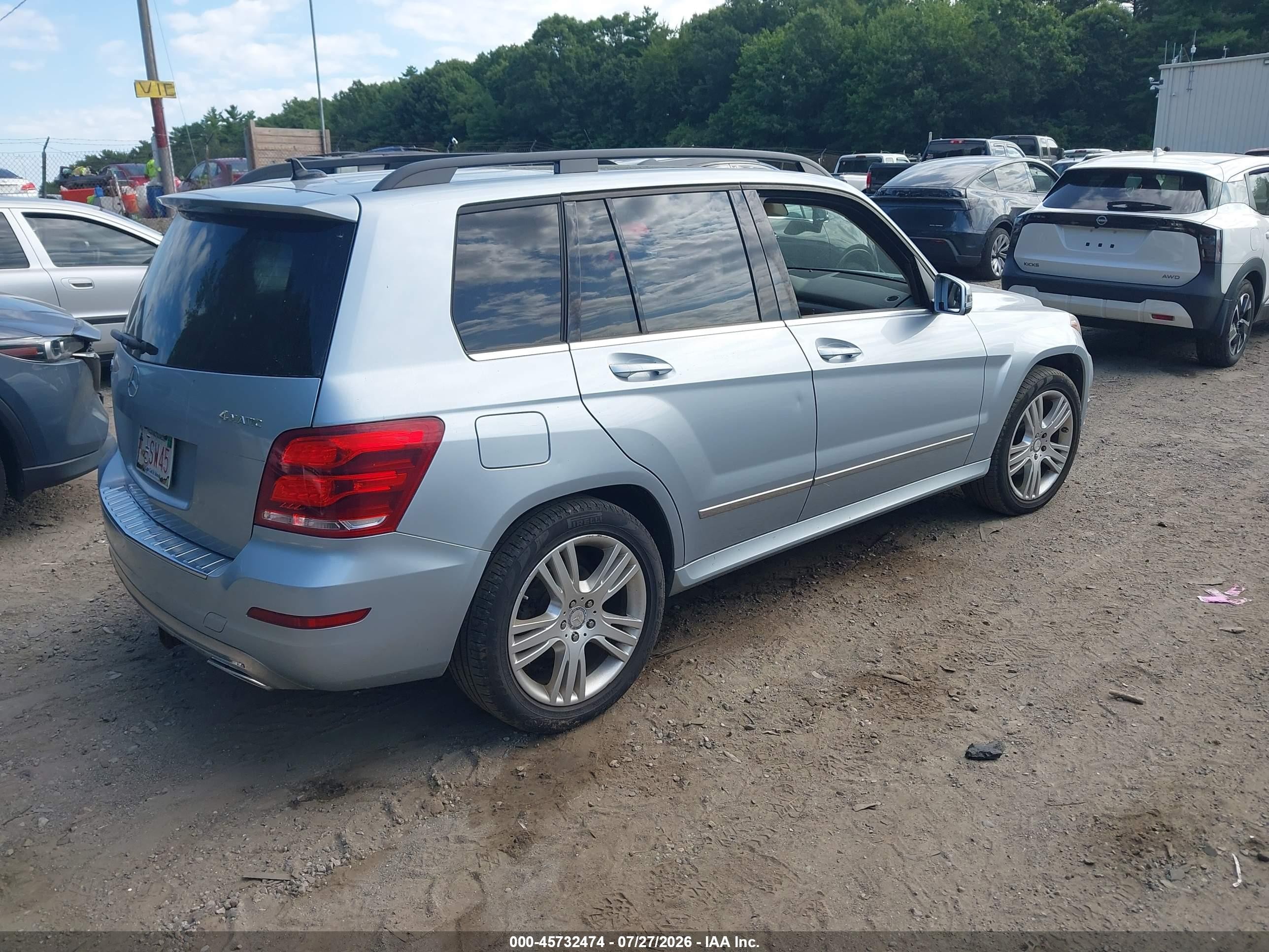 2015 Mercedes-benz Glk 350 4matic Синий vin: WDCGG8JB8FG431379
