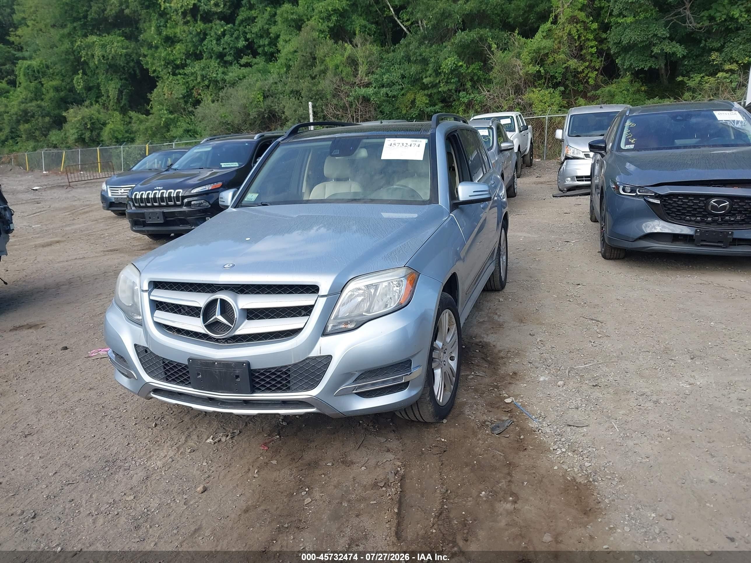 2015 Mercedes-benz Glk 350 4matic Синий vin: WDCGG8JB8FG431379