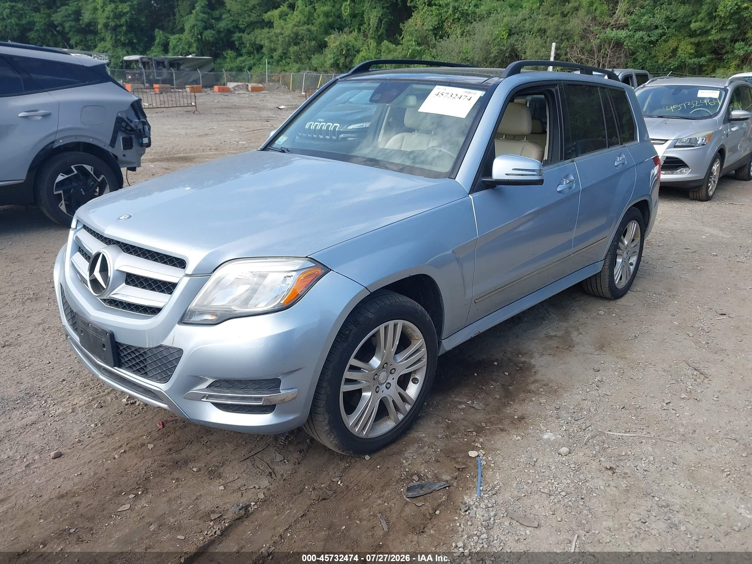 2015 Mercedes-benz Glk 350 4matic Синий vin: WDCGG8JB8FG431379