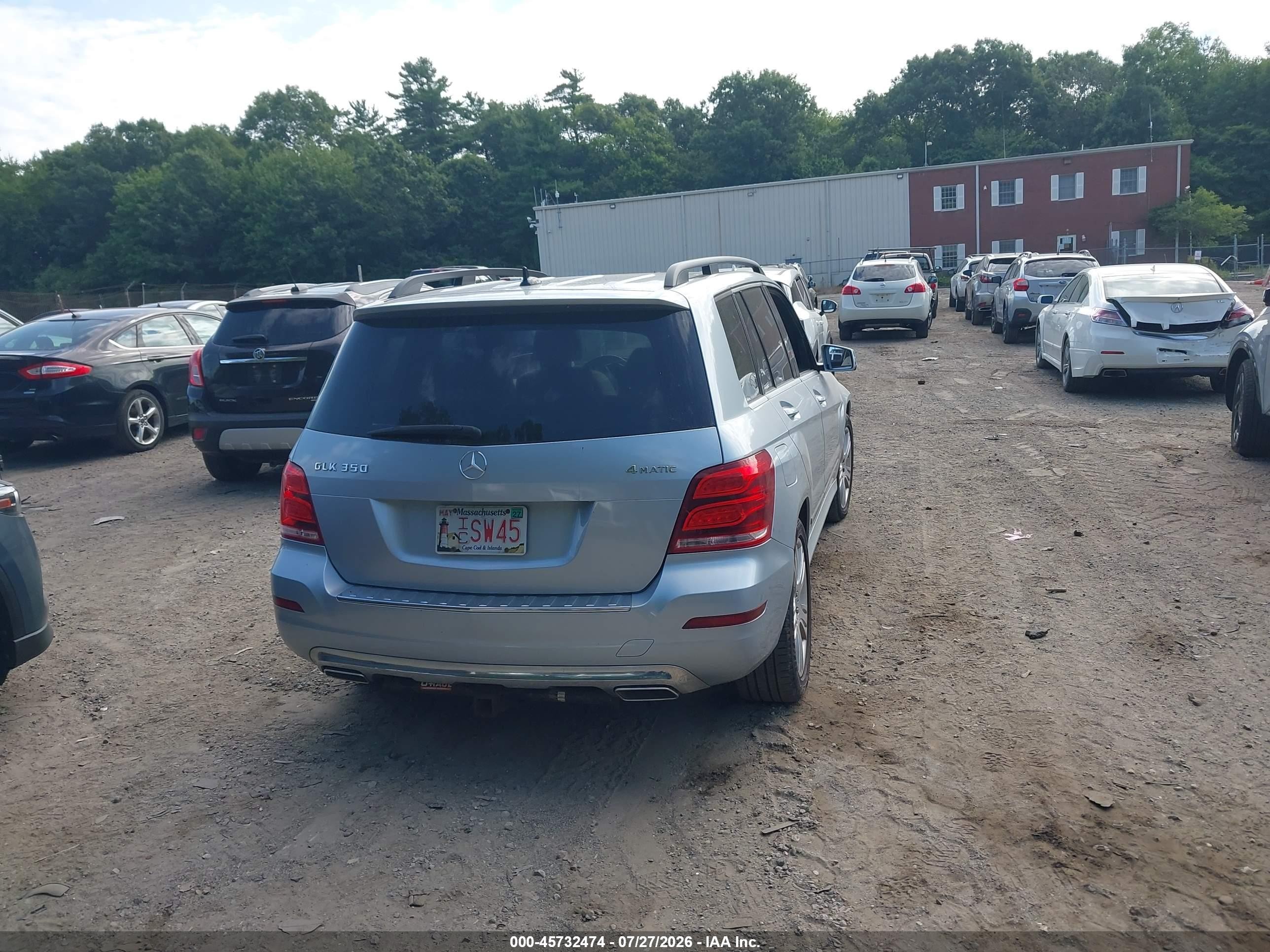 2015 Mercedes-benz Glk 350 4matic Синий vin: WDCGG8JB8FG431379