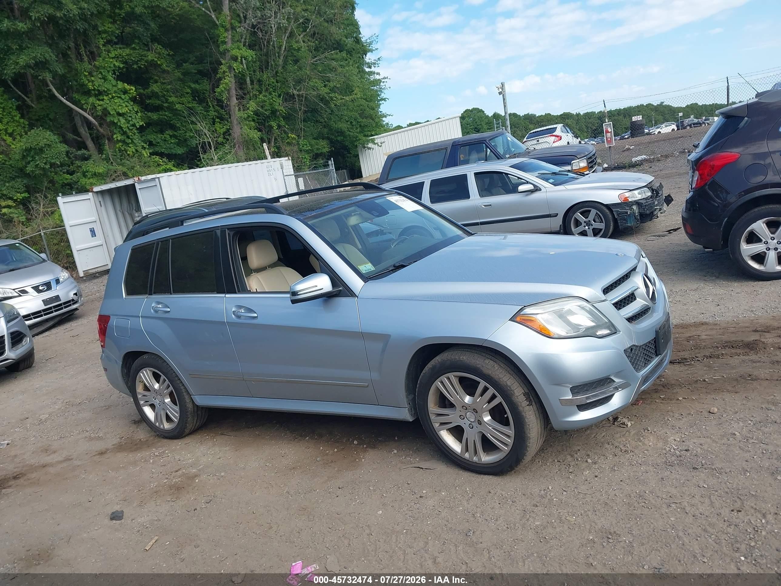 2015 Mercedes-benz Glk 350 4matic Синий vin: WDCGG8JB8FG431379