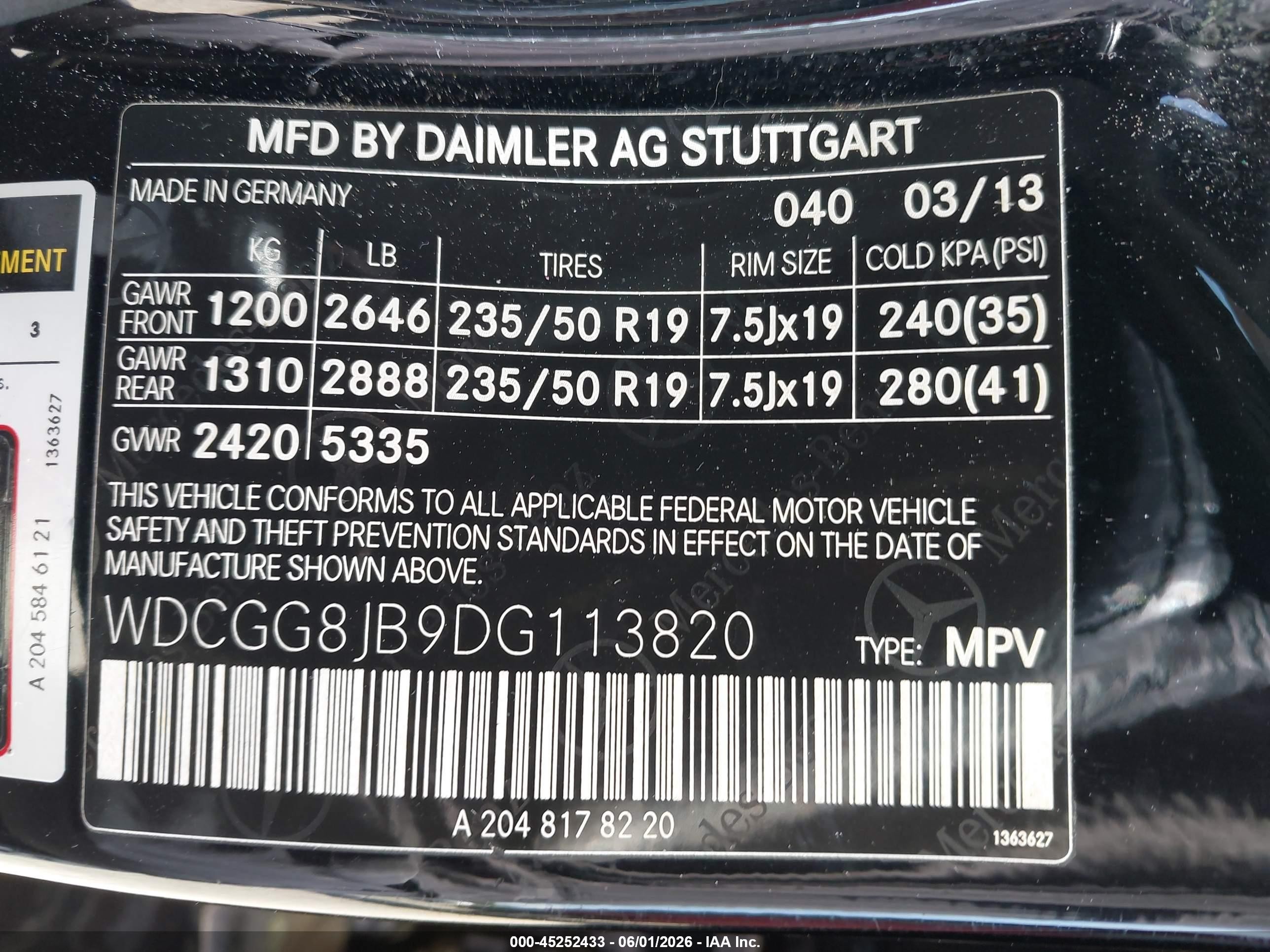 2013 Mercedes-benz Glk 350 4matic Black vin: WDCGG8JB9DG113820