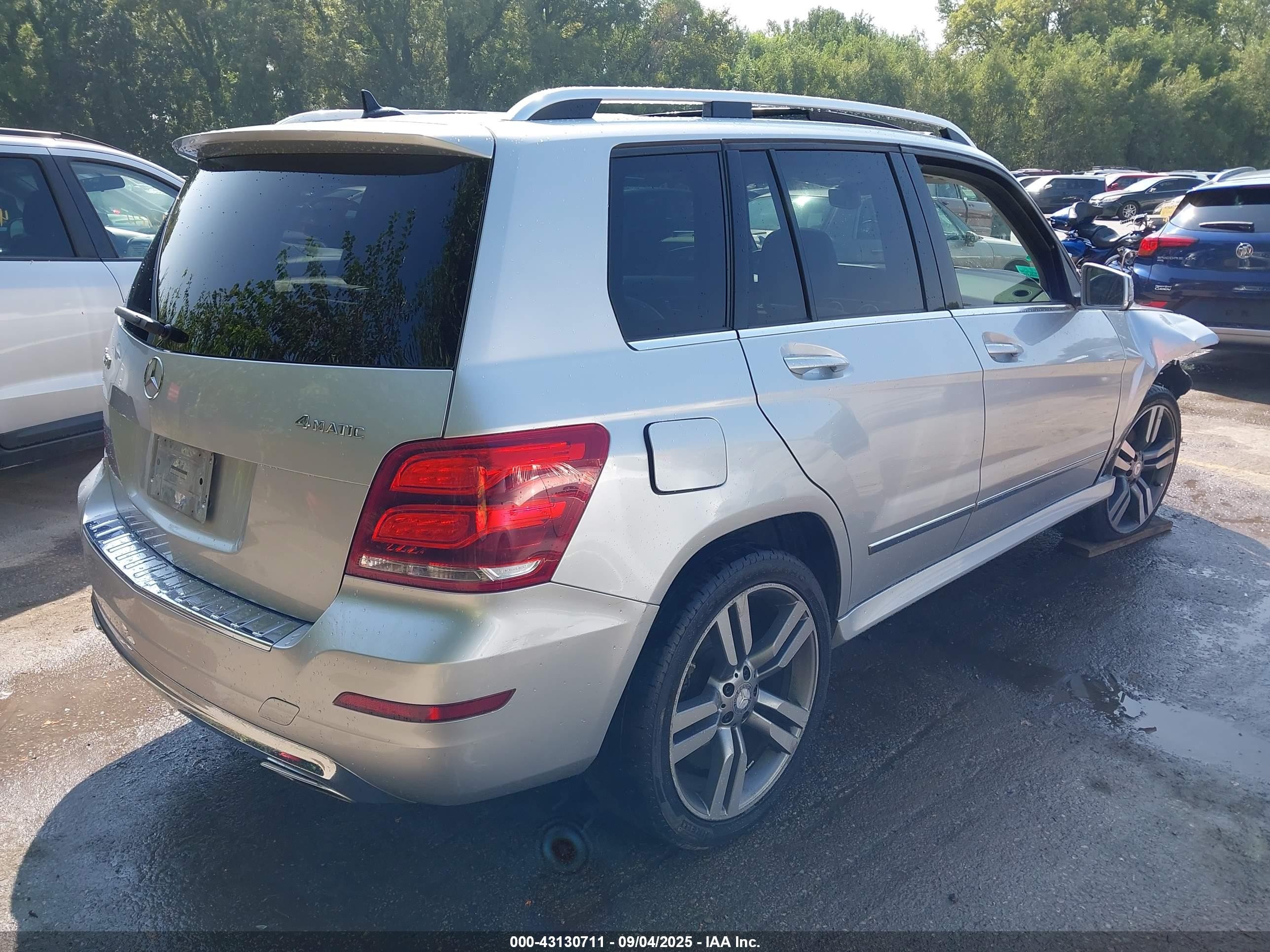 2014 Mercedes-benz Glk 350 4matic Silver vin: WDCGG8JB9EG219962