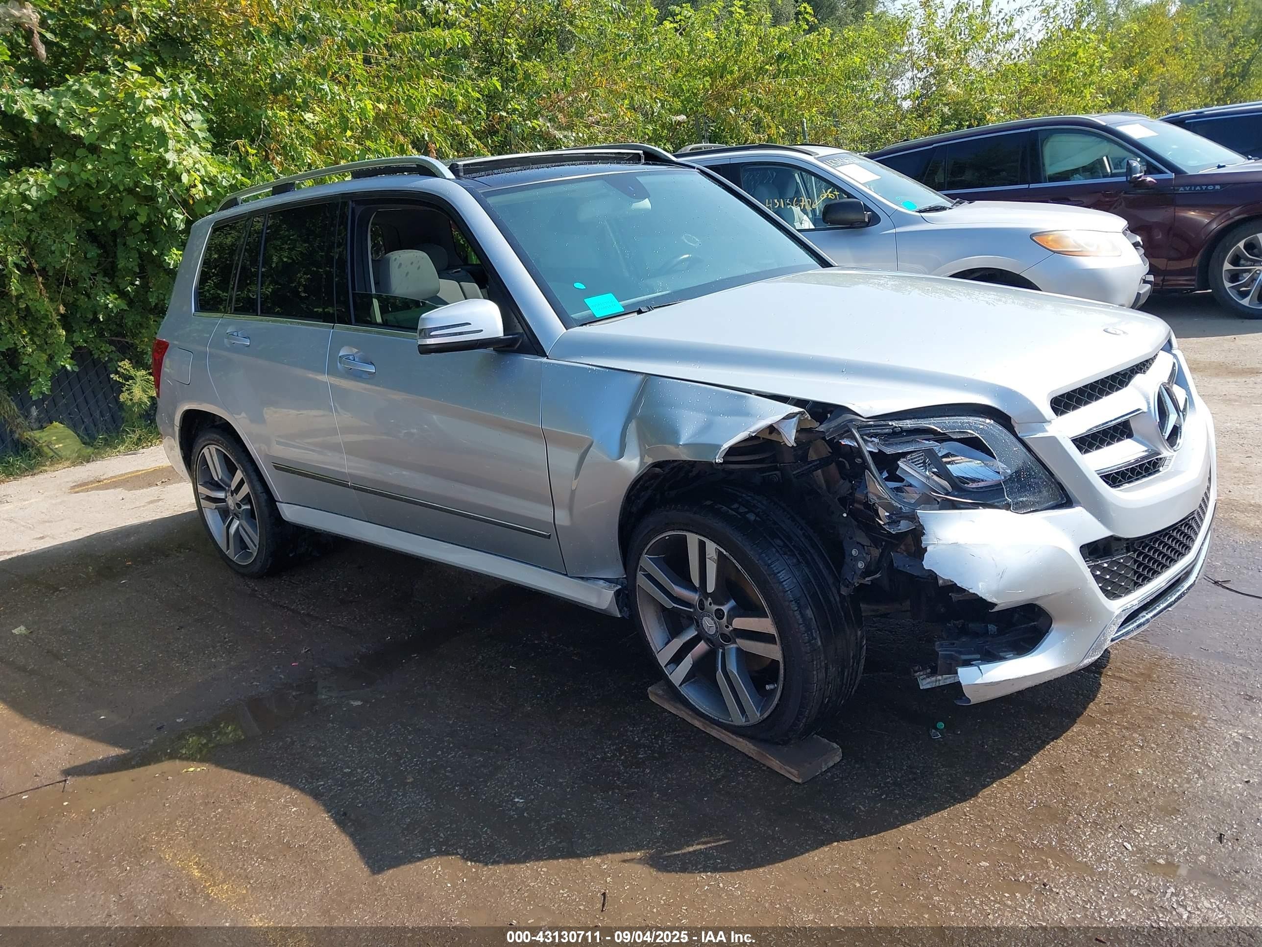 2014 Mercedes-benz Glk 350 4matic Silver vin: WDCGG8JB9EG219962