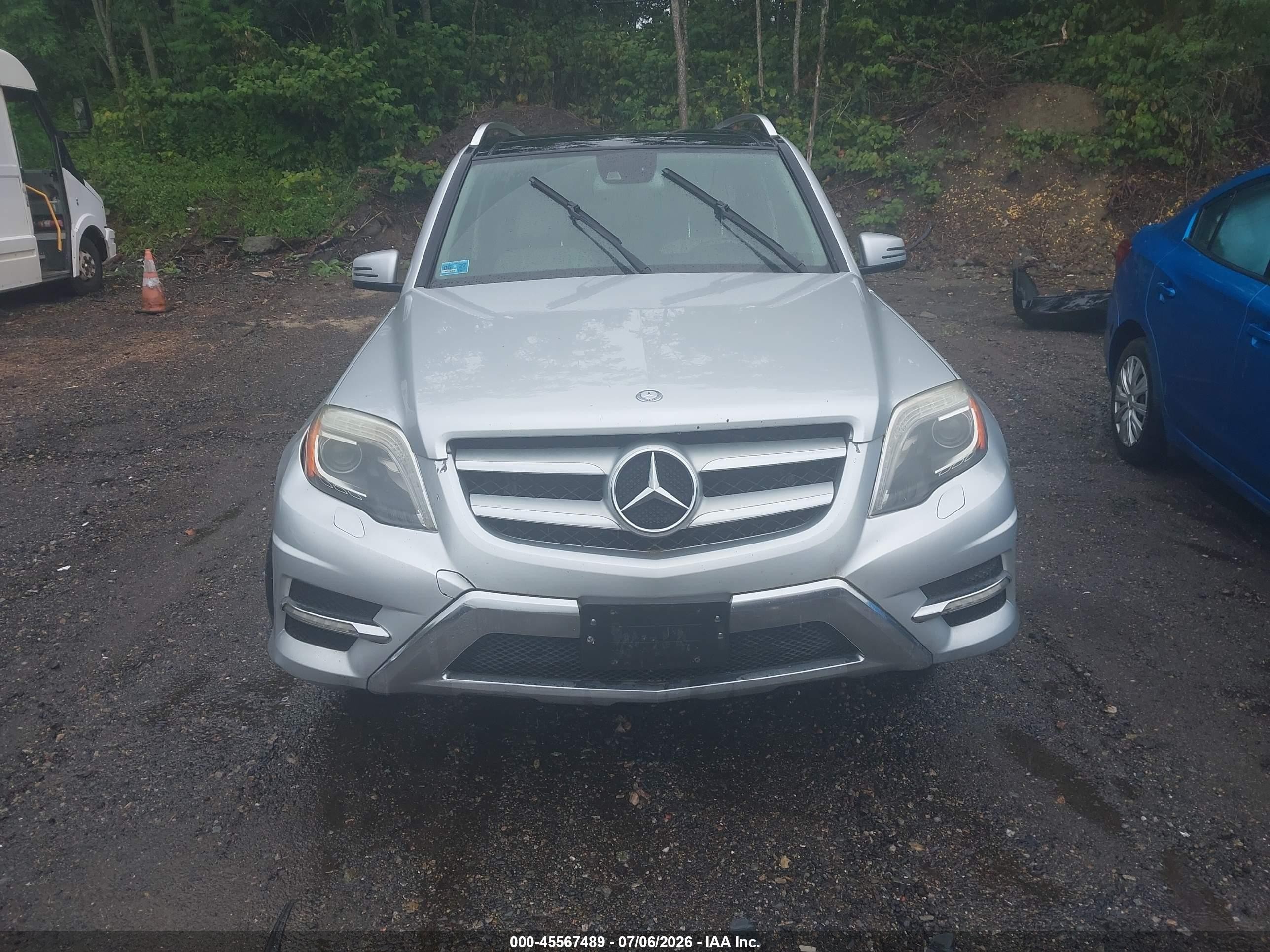 2013 Mercedes-benz Glk 350 4matic Silver vin: WDCGG8JBXDF975725