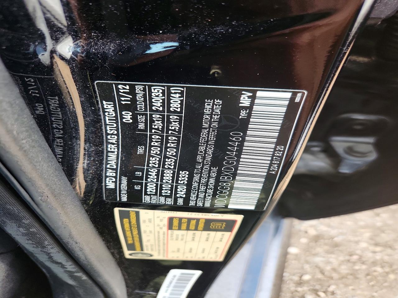2013 Mercedes-benz Glk 350 4matic Black vin: WDCGG8JBXDG044460