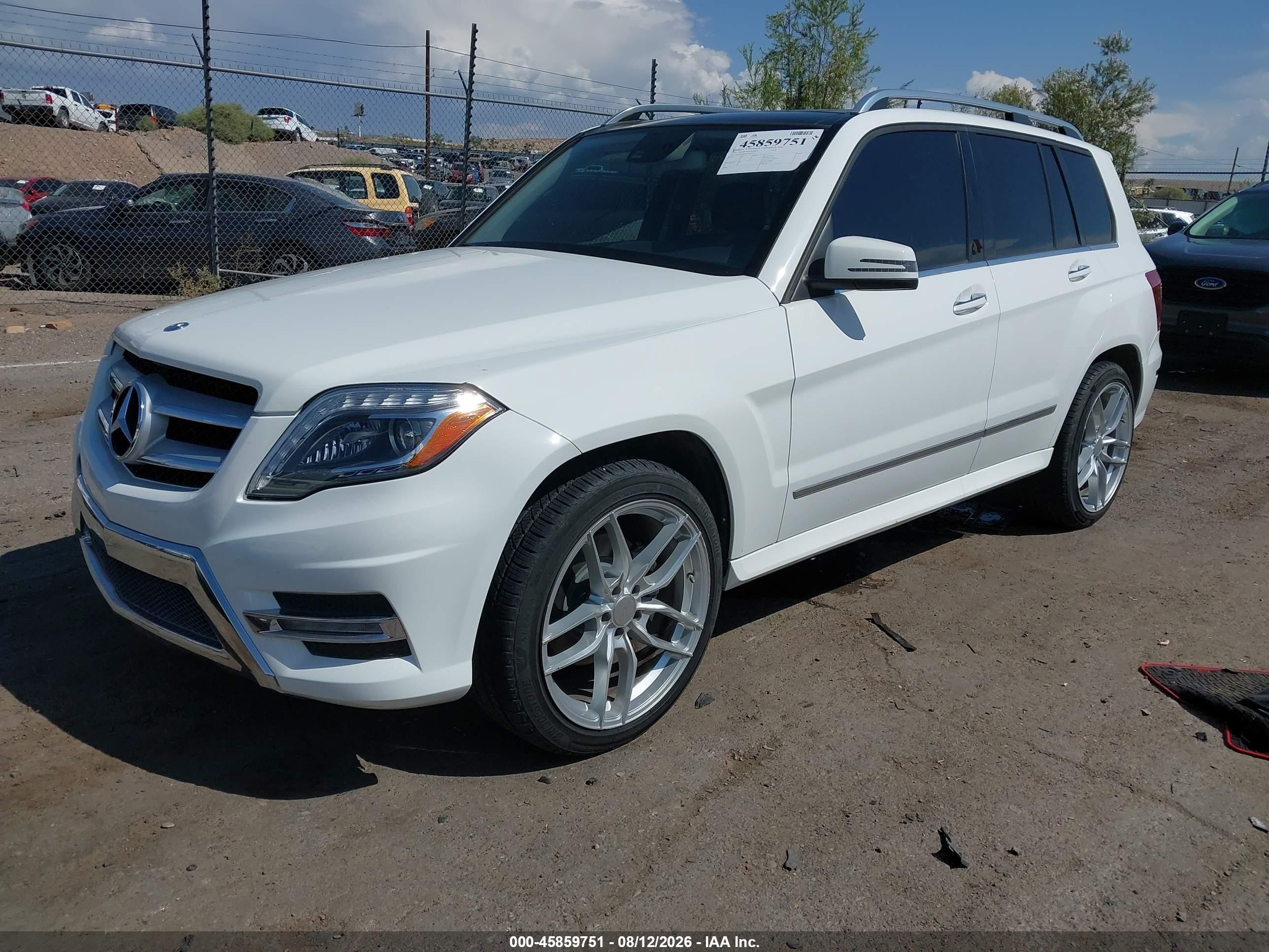 2014 Mercedes-benz Glk 350 4matic White vin: WDCGG8JBXEG166771
