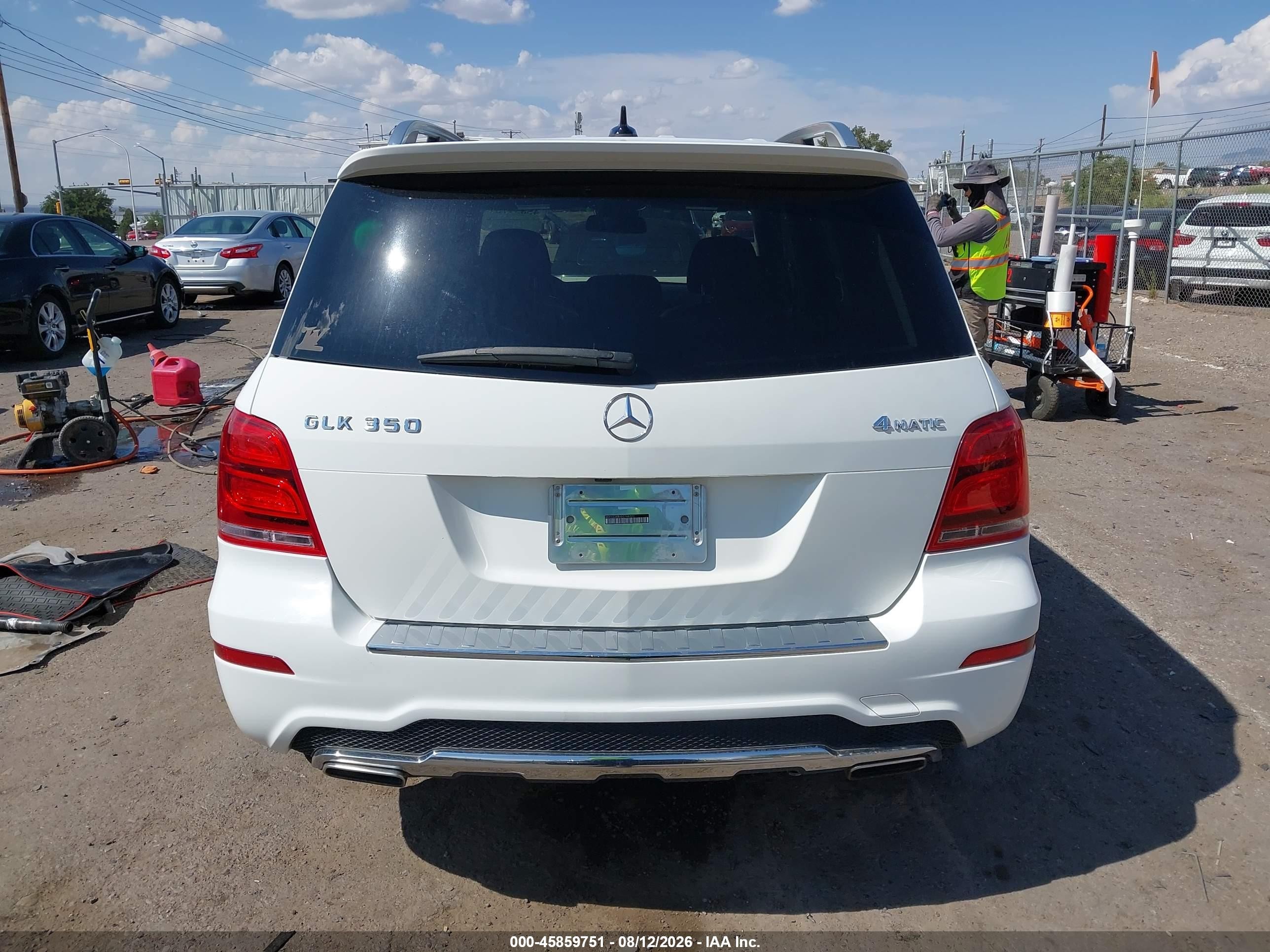 2014 Mercedes-benz Glk 350 4matic White vin: WDCGG8JBXEG166771