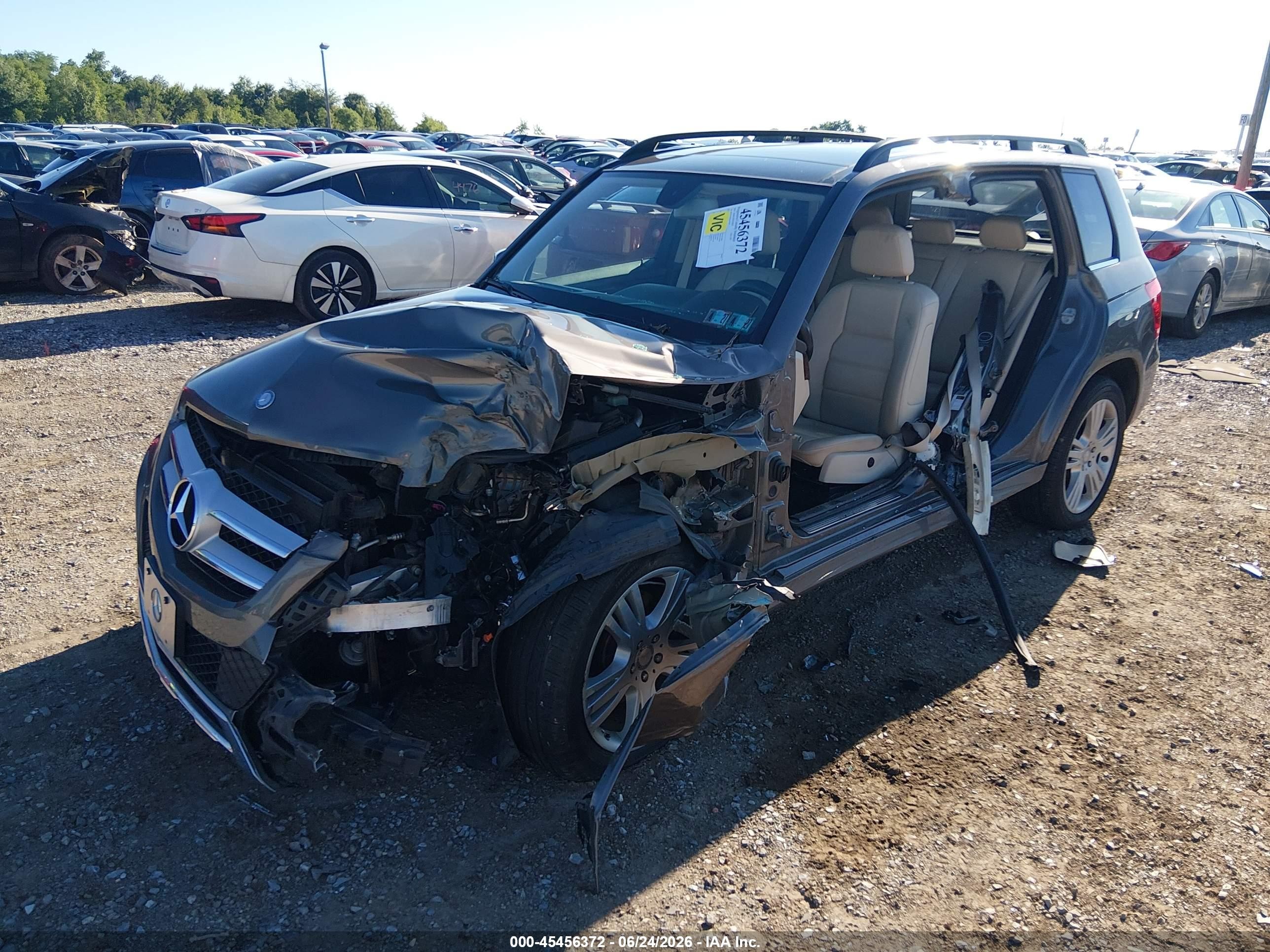 2014 Mercedes-benz Glk 350 4matic Gray vin: WDCGG8JBXEG314983