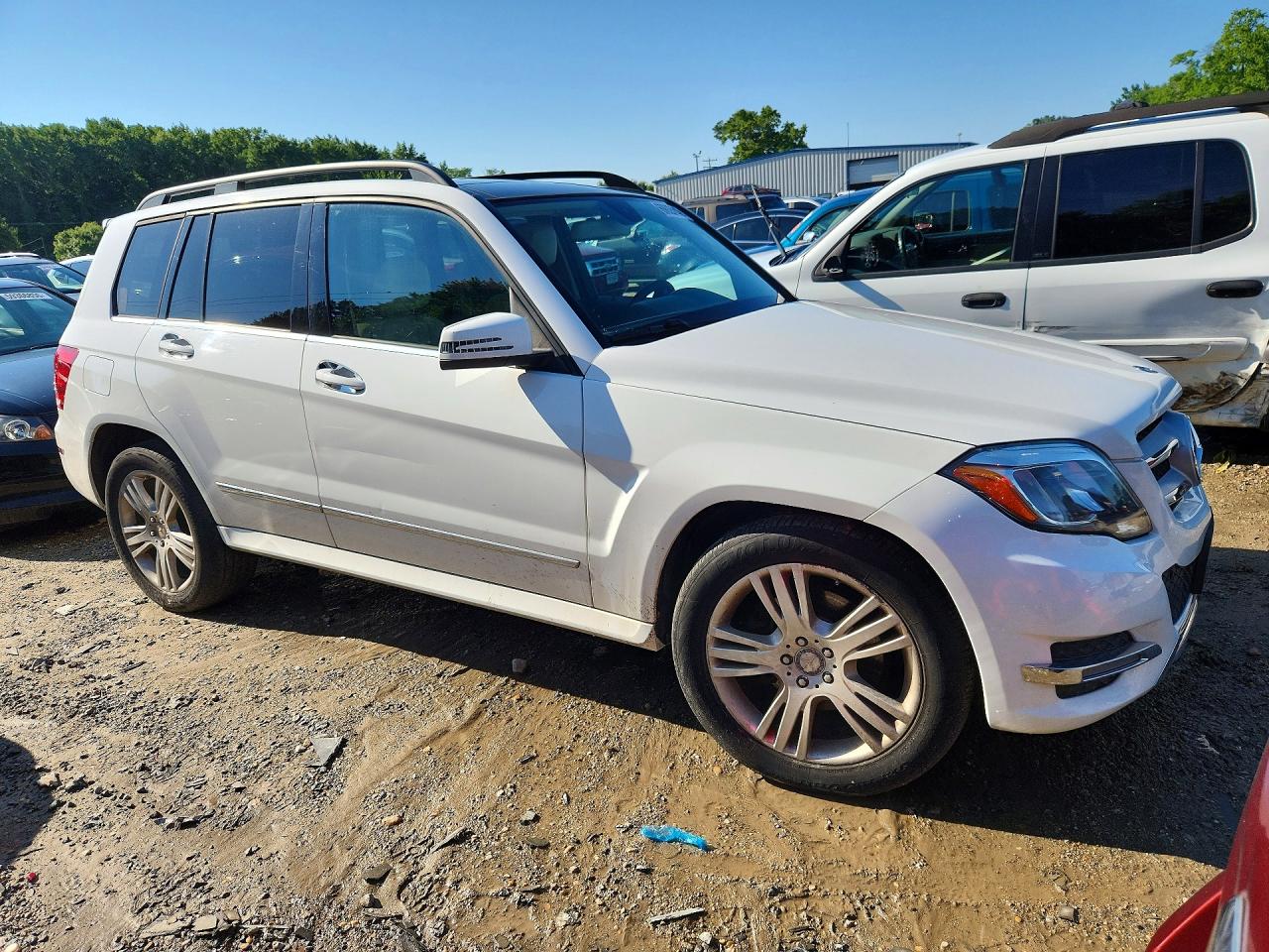 2015 Mercedes-benz Glk 350 4matic White vin: WDCGG8JBXFG363098