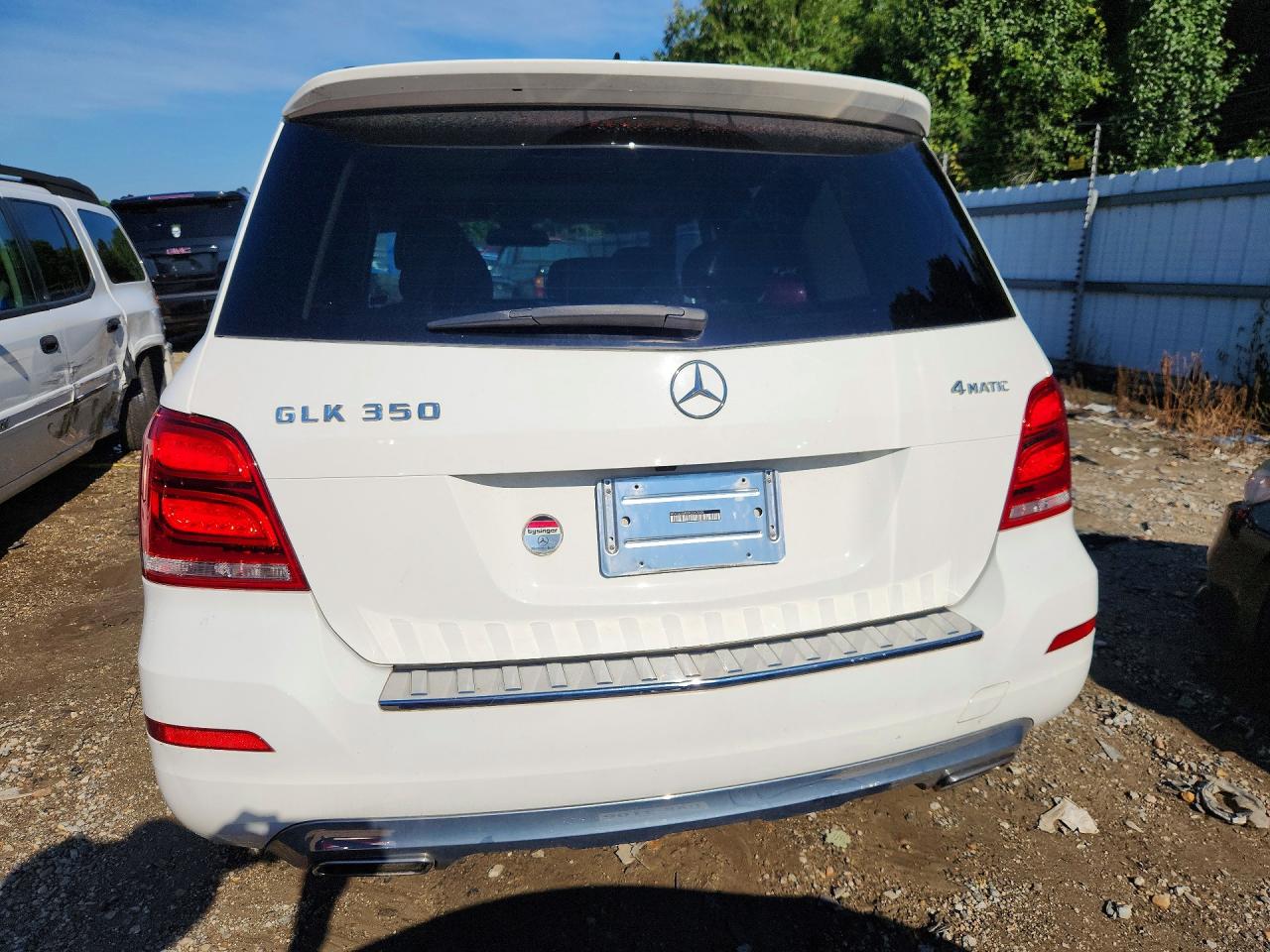 2015 Mercedes-benz Glk 350 4matic White vin: WDCGG8JBXFG363098