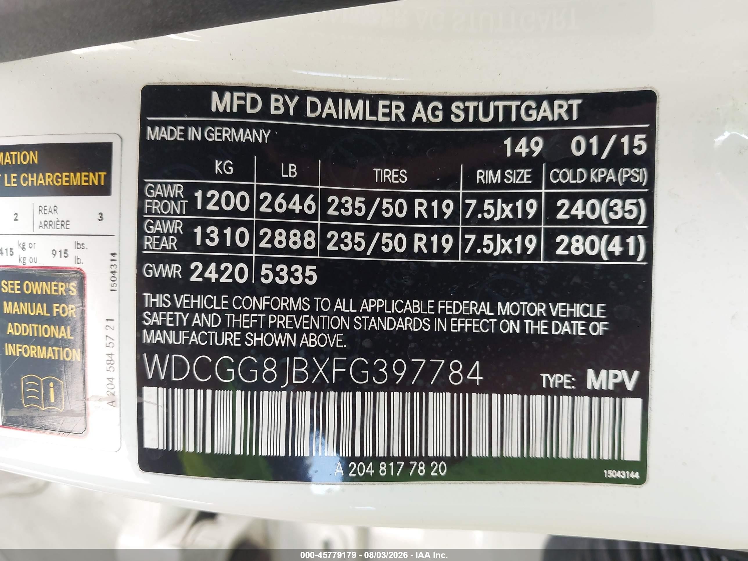 2015 Mercedes-benz Glk 350 4matic White vin: WDCGG8JBXFG397784