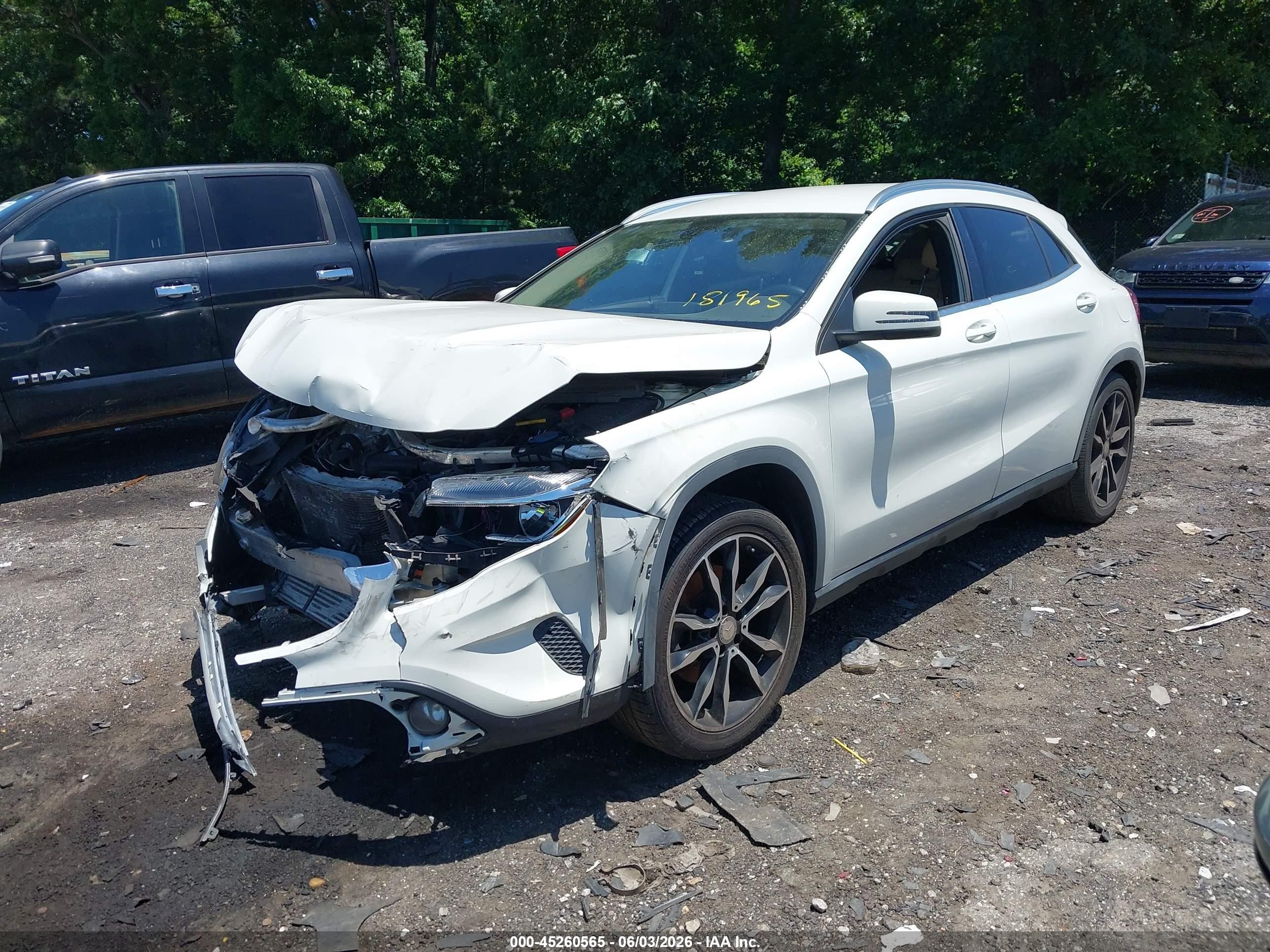 2015 Mercedes-benz Gla 250   Белый vin: WDCTG4EB2FJ181965