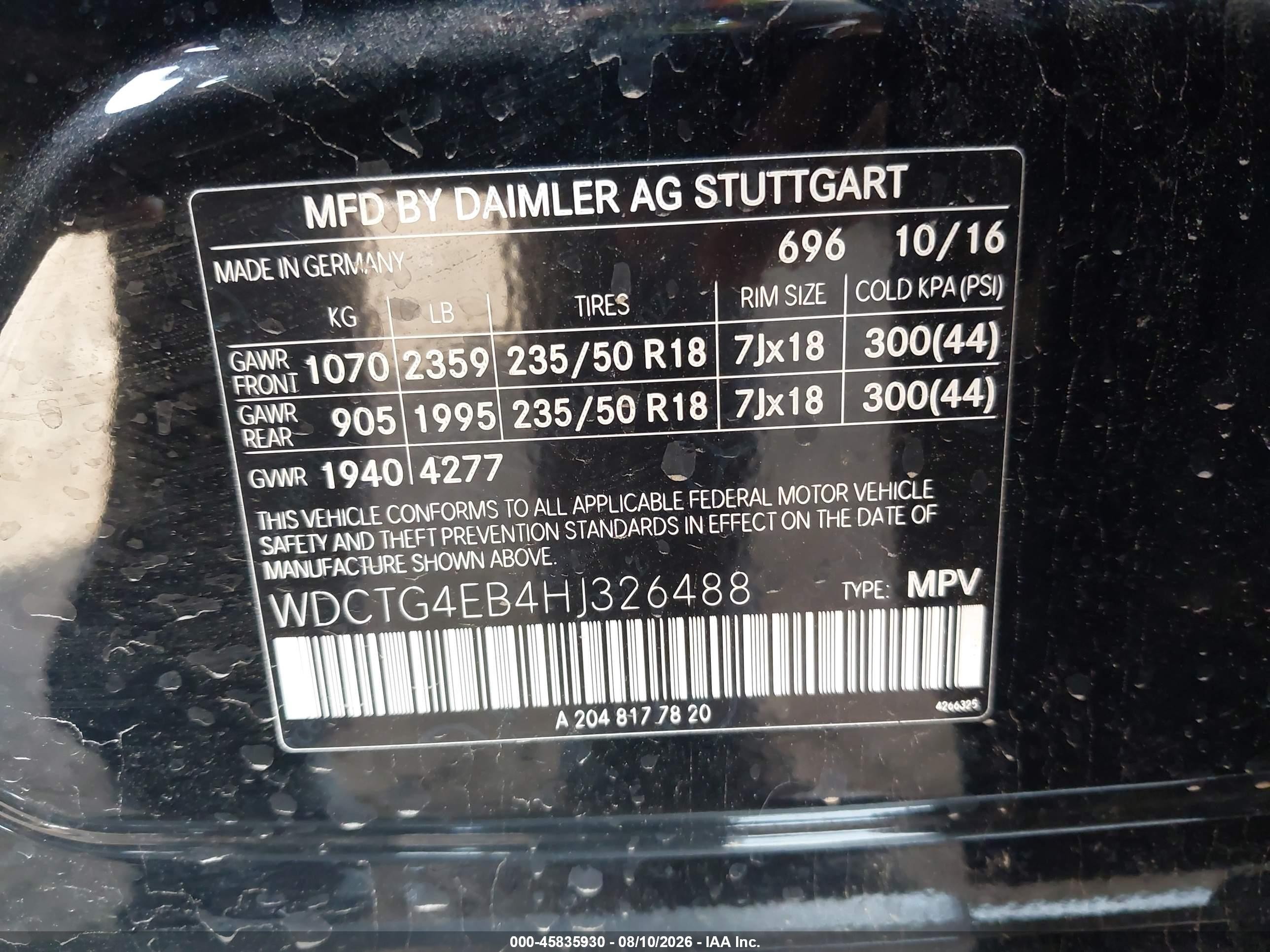 2017 Mercedes-benz Gla 250 Black vin: WDCTG4EB4HJ326488