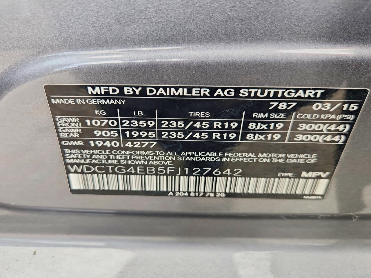 2015 Mercedes-benz Gla 45 Amg Серый vin: WDCTG4EB5FJ127642