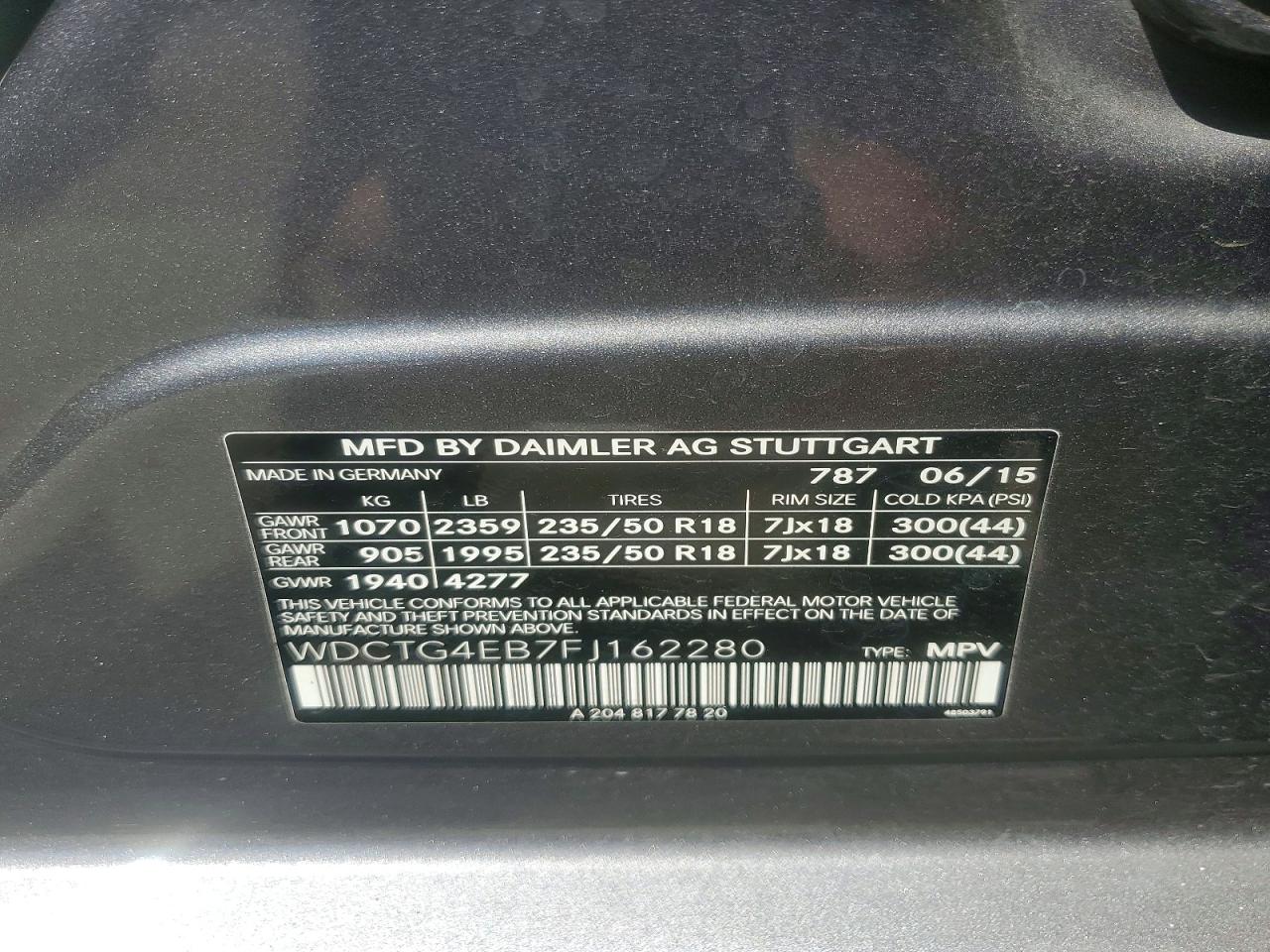 2015 Mercedes-benz Gla 250 Silver vin: WDCTG4EB7FJ162280