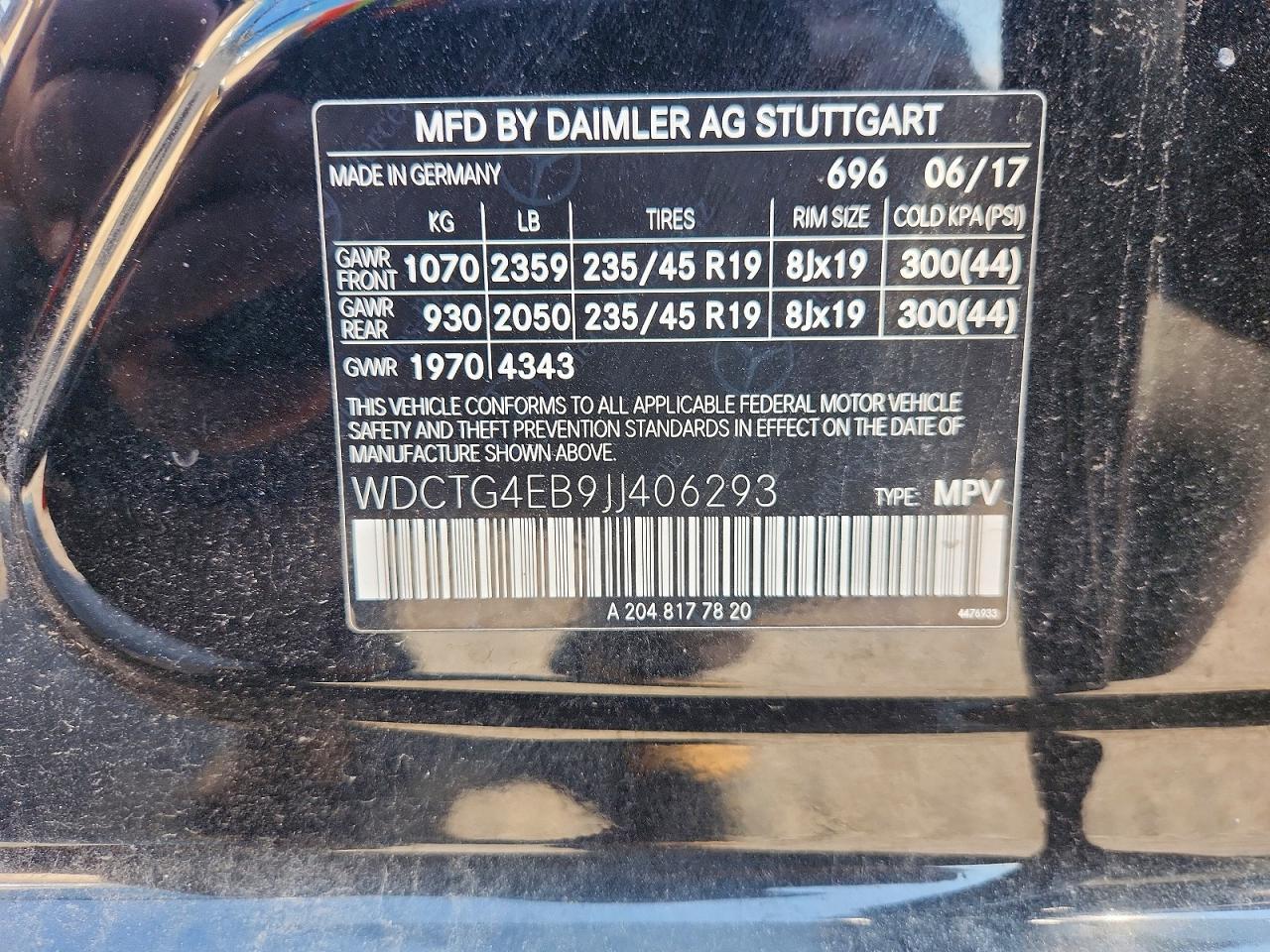 2018 Mercedes-benz Gla 250 Black vin: WDCTG4EB9JJ406293