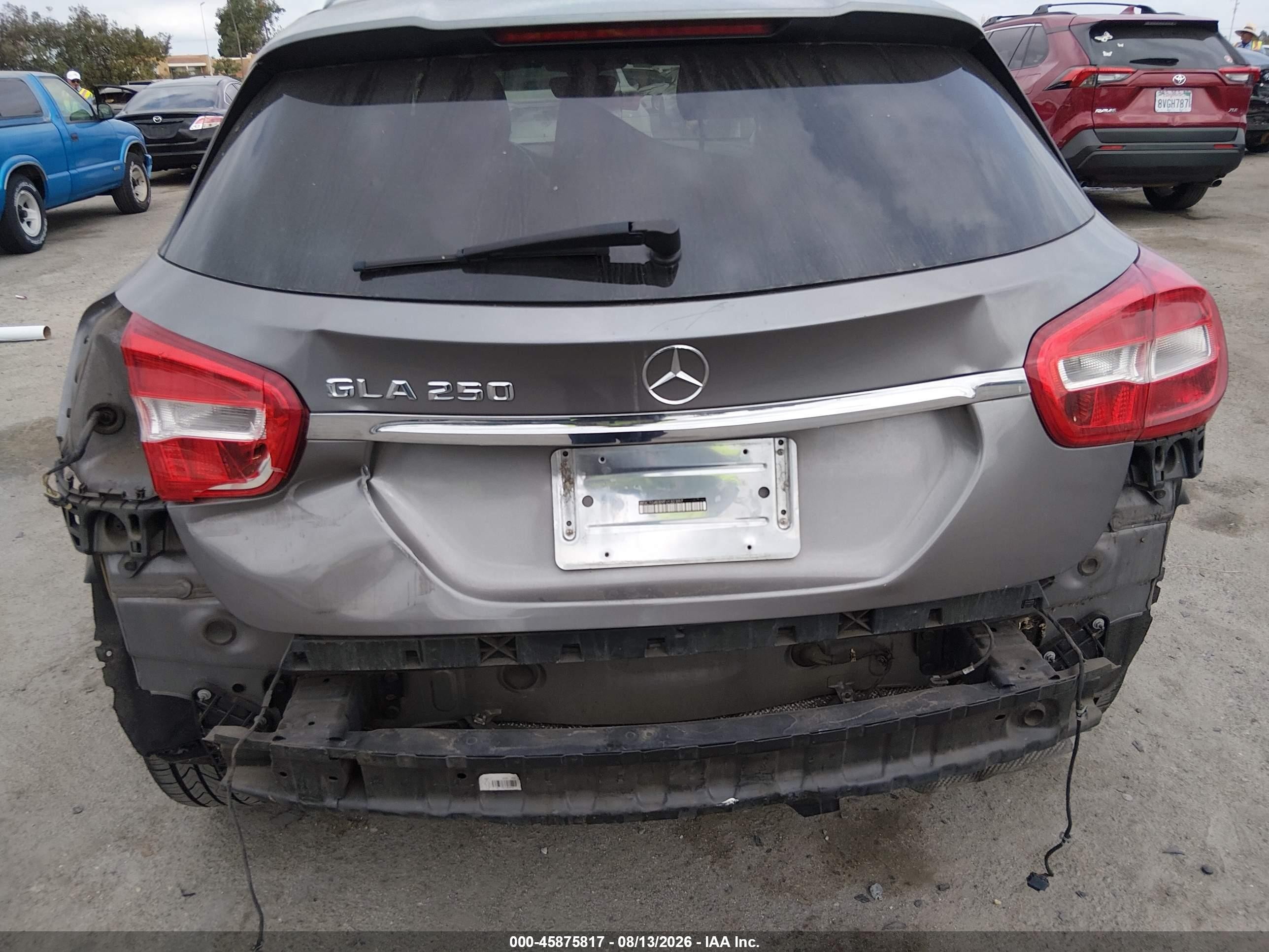 2015 Mercedes-benz Gla 250   Gray vin: WDCTG4EBXFJ132397