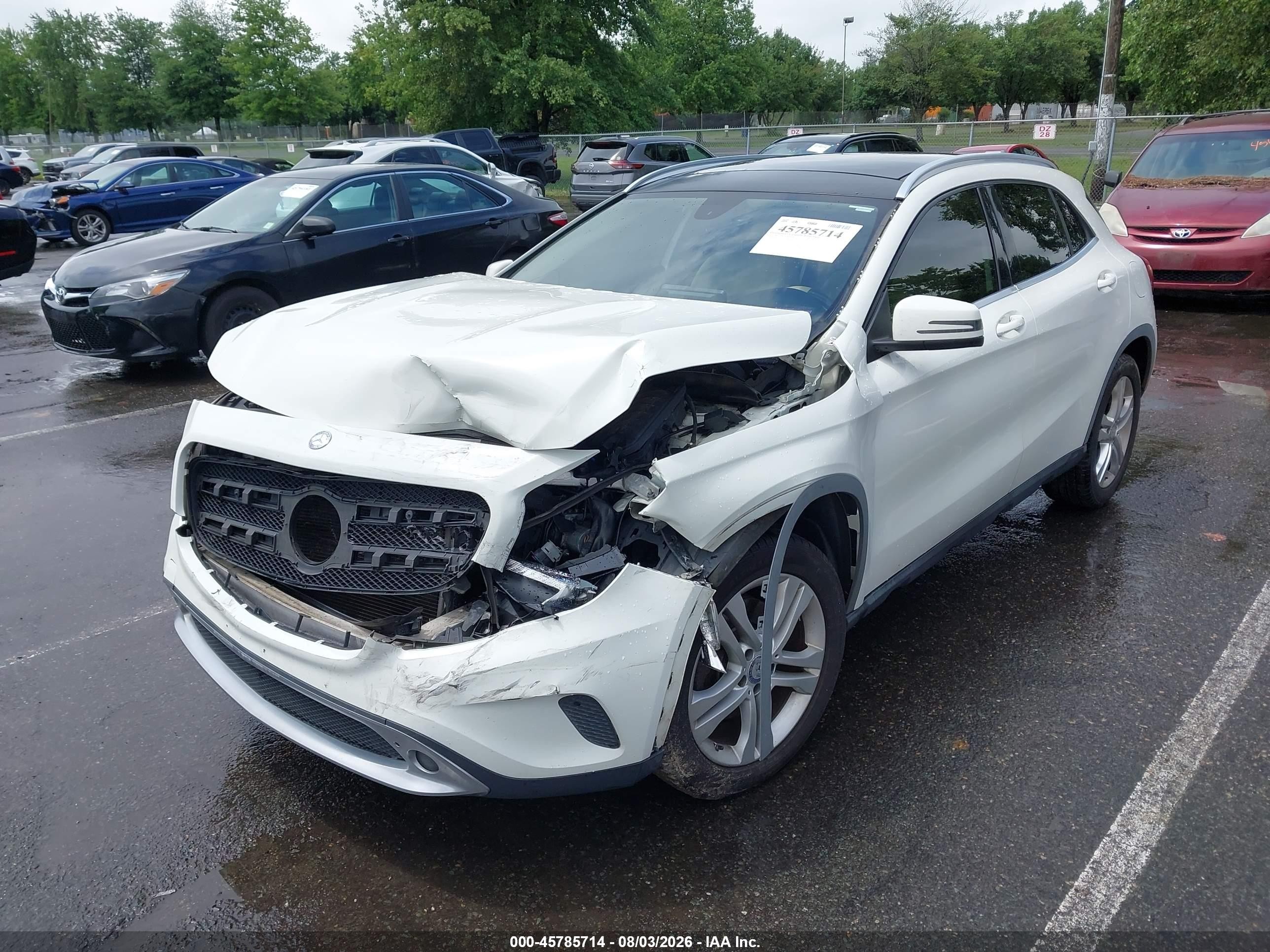 2015 Mercedes-benz Gla 250   Белый vin: WDCTG4EBXFJ167487