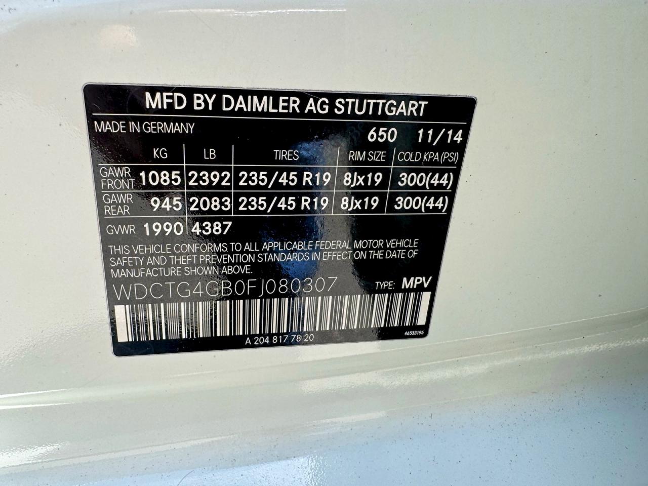 2015 Mercedes-benz Gla 250 4matic Белый vin: WDCTG4GB0FJ080307