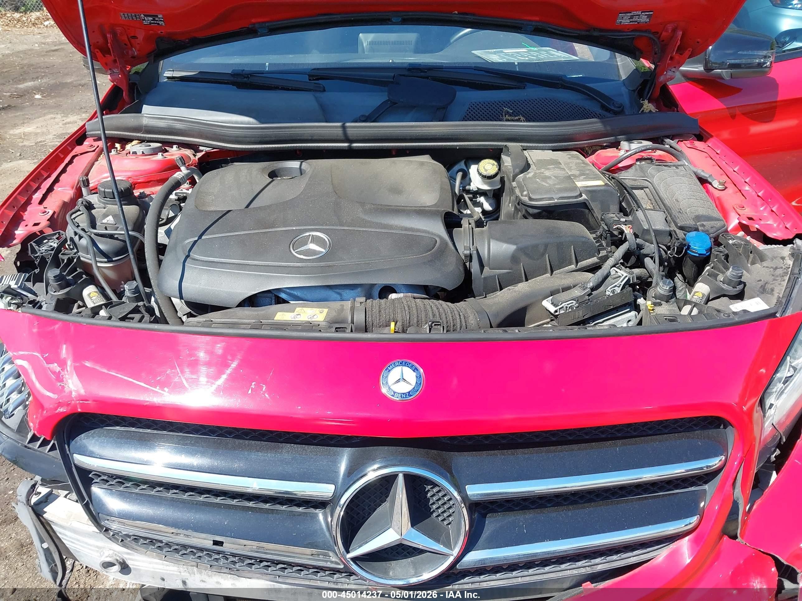 2016 Mercedes-benz Gla 250 4matic Красный vin: WDCTG4GB0GJ216940